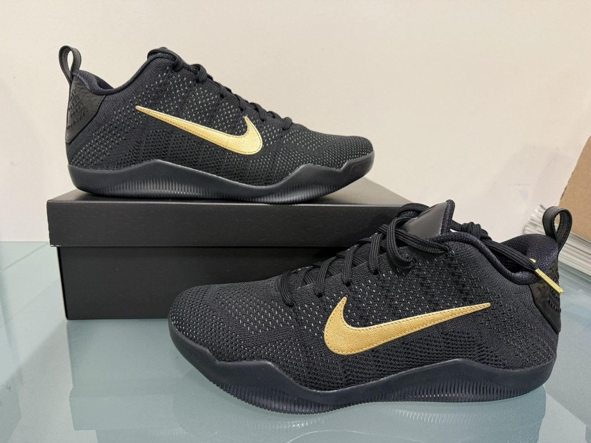 Nike Nike Kobe 11 Elite Low Protro Fade to Black Metallic Gold 11 Size US 11 / EU 44 - 1 Thumbnail