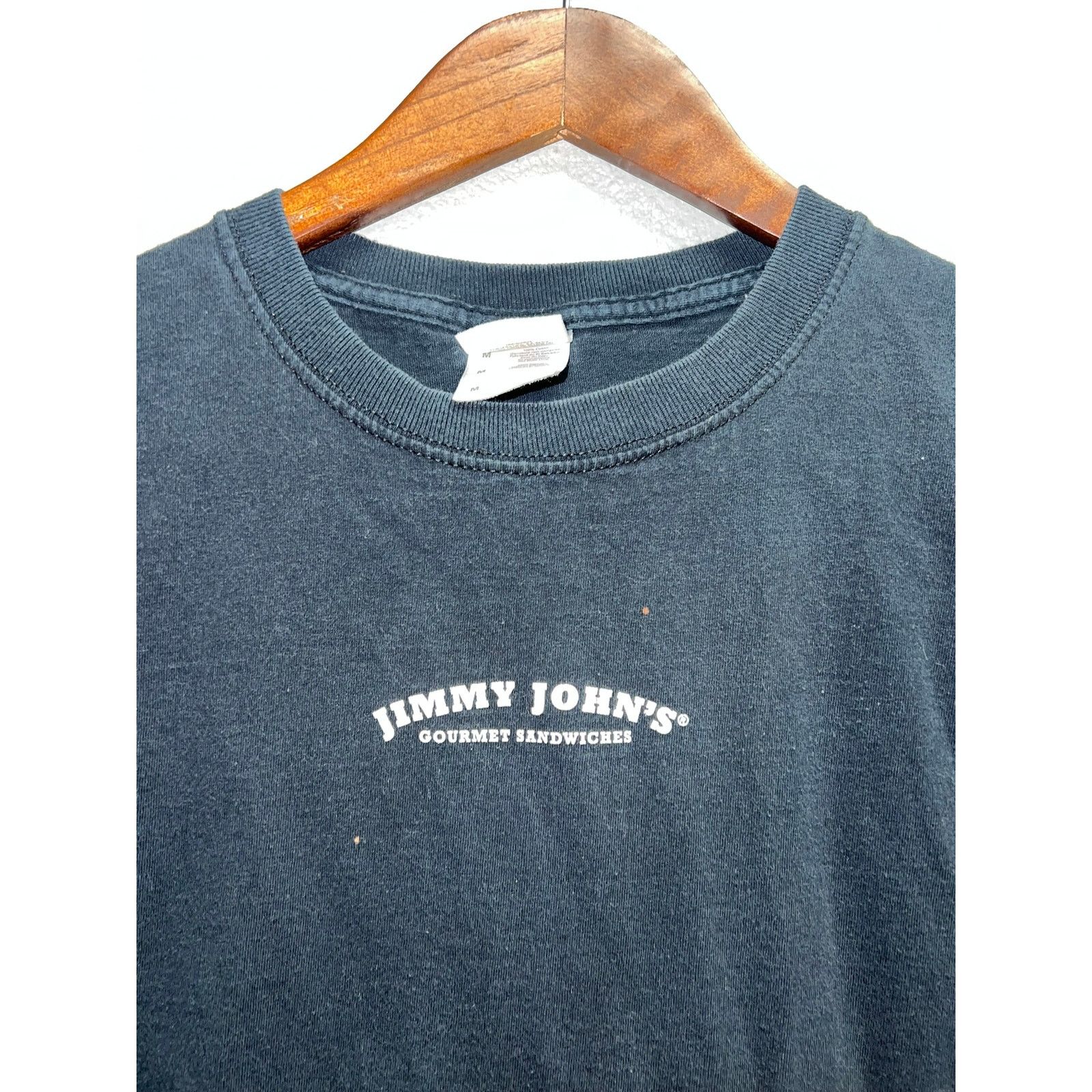 Fruit Of The Loom Vintage Jimmy Johns Shirt Gourmet Sandwich Subs White Tee M Size US M / EU 48-50 / 2 - 2 Thumbnail