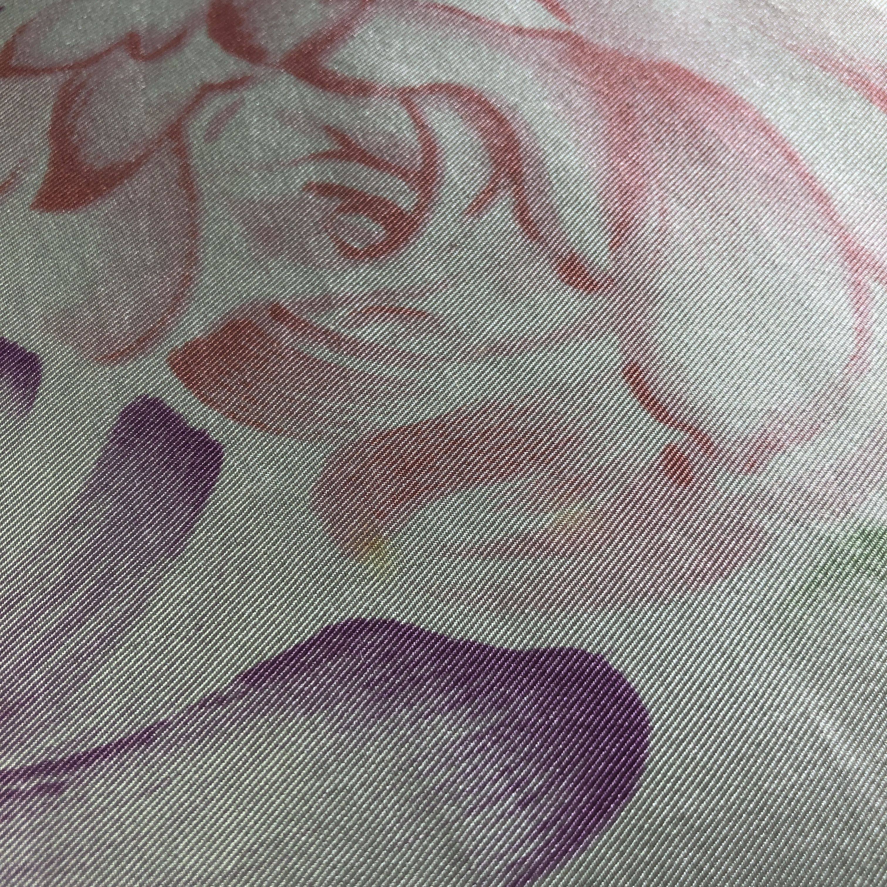 Carven Carven Floral Hand Rolled Silk Scarf M999 Size ONE SIZE - 9 Thumbnail