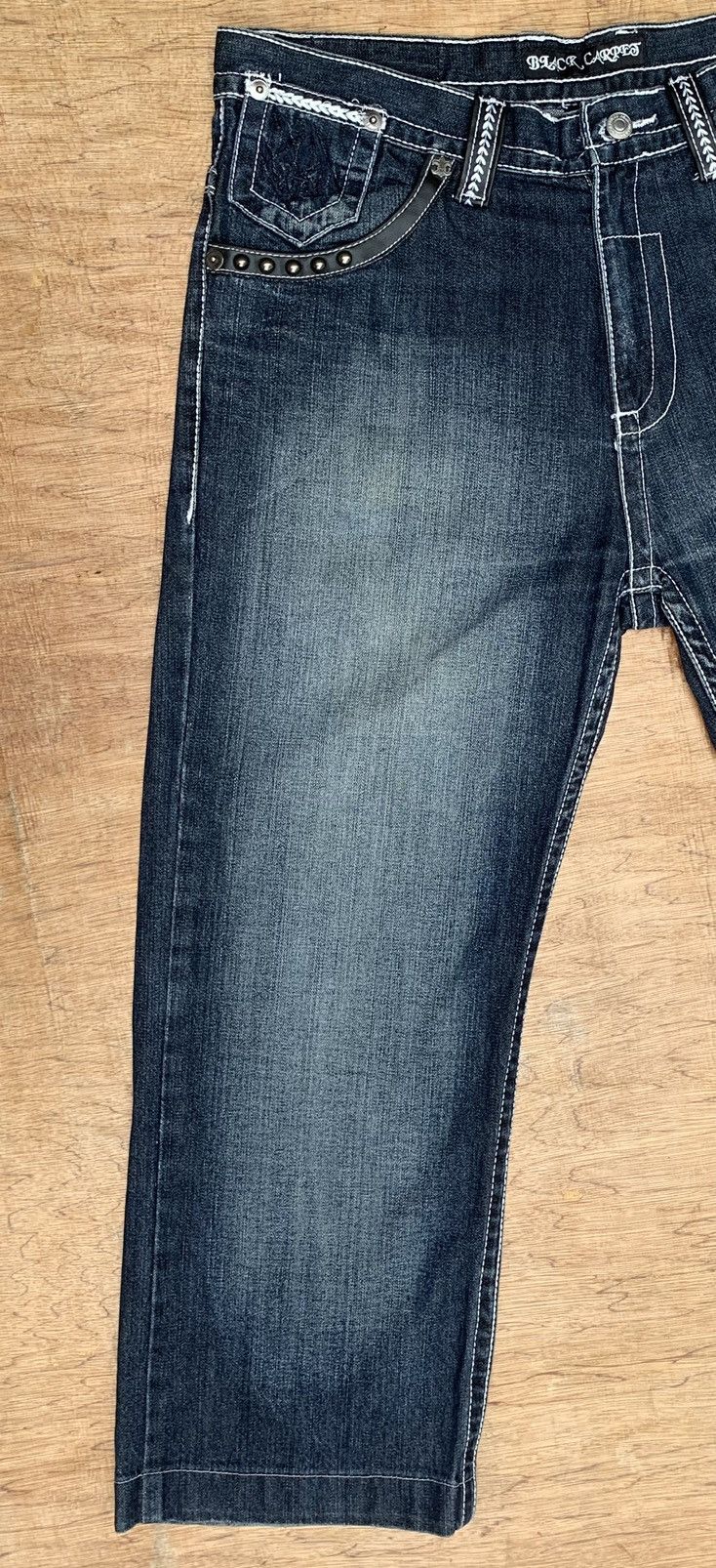 Other Black Carpet Baggy Denim Pants Size US 34 / EU 50 - 10 Thumbnail