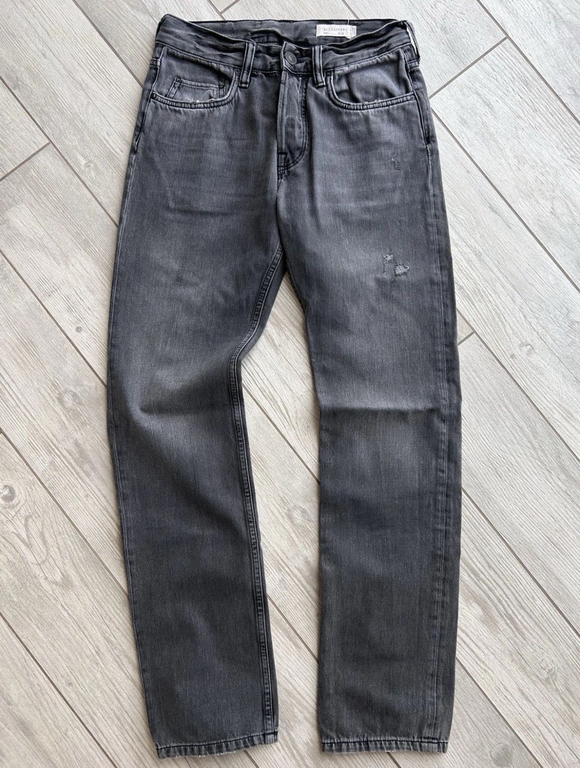 Allsaints Allsaints Cigarette Jeans Black Gray Slim Fit Men’s 28x30 Size US 28 / EU 44 - 1 Thumbnail
