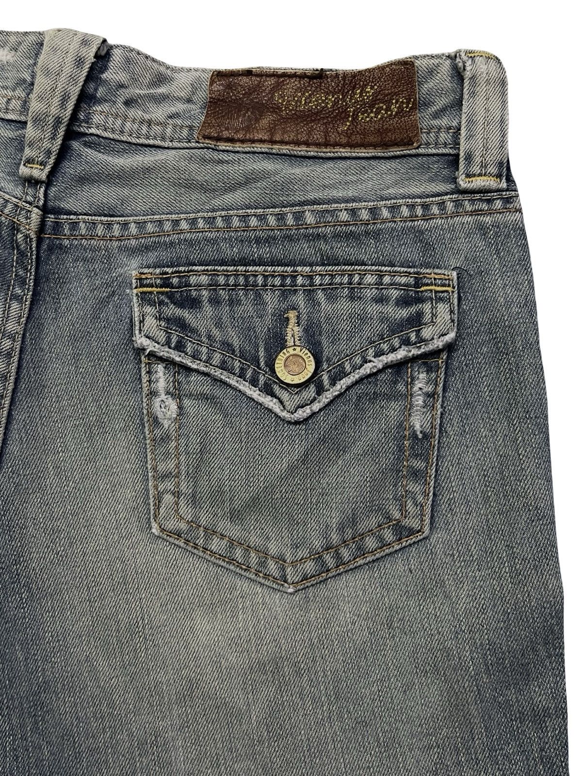 Edwin Vintage SOMETHING by EDWIN Made in Japan Y2K Bootcut Denim Size 31" - 9 Thumbnail