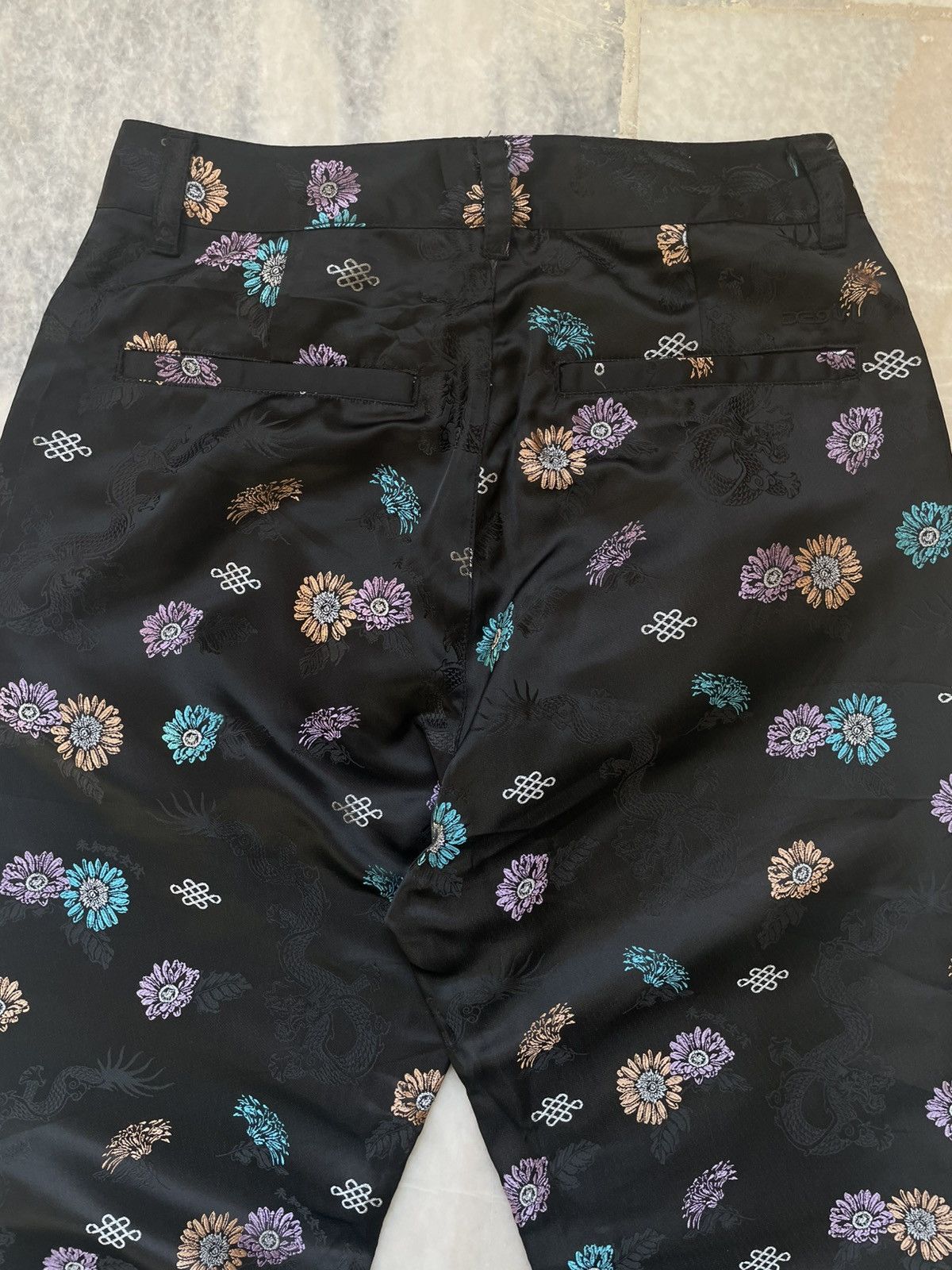 14th Addiction Vintage X-Girl Mandarin Oriental Flare Pants Size US 27 - 4 Thumbnail