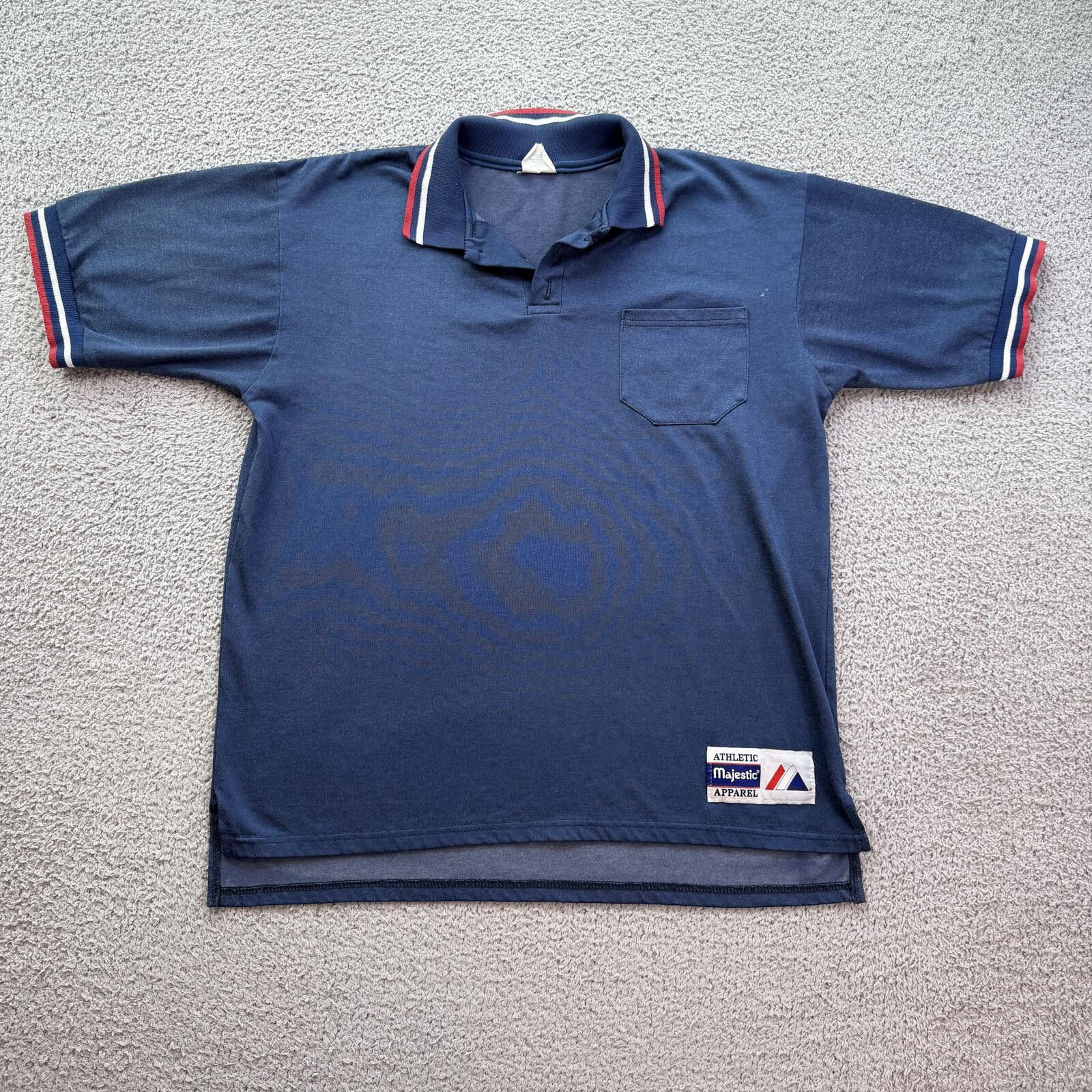 Majestic Vintage Majestic Athletic Umpire Style Polo Shirt USA Men L Size US L / EU 52-54 / 3 - 1 Thumbnail