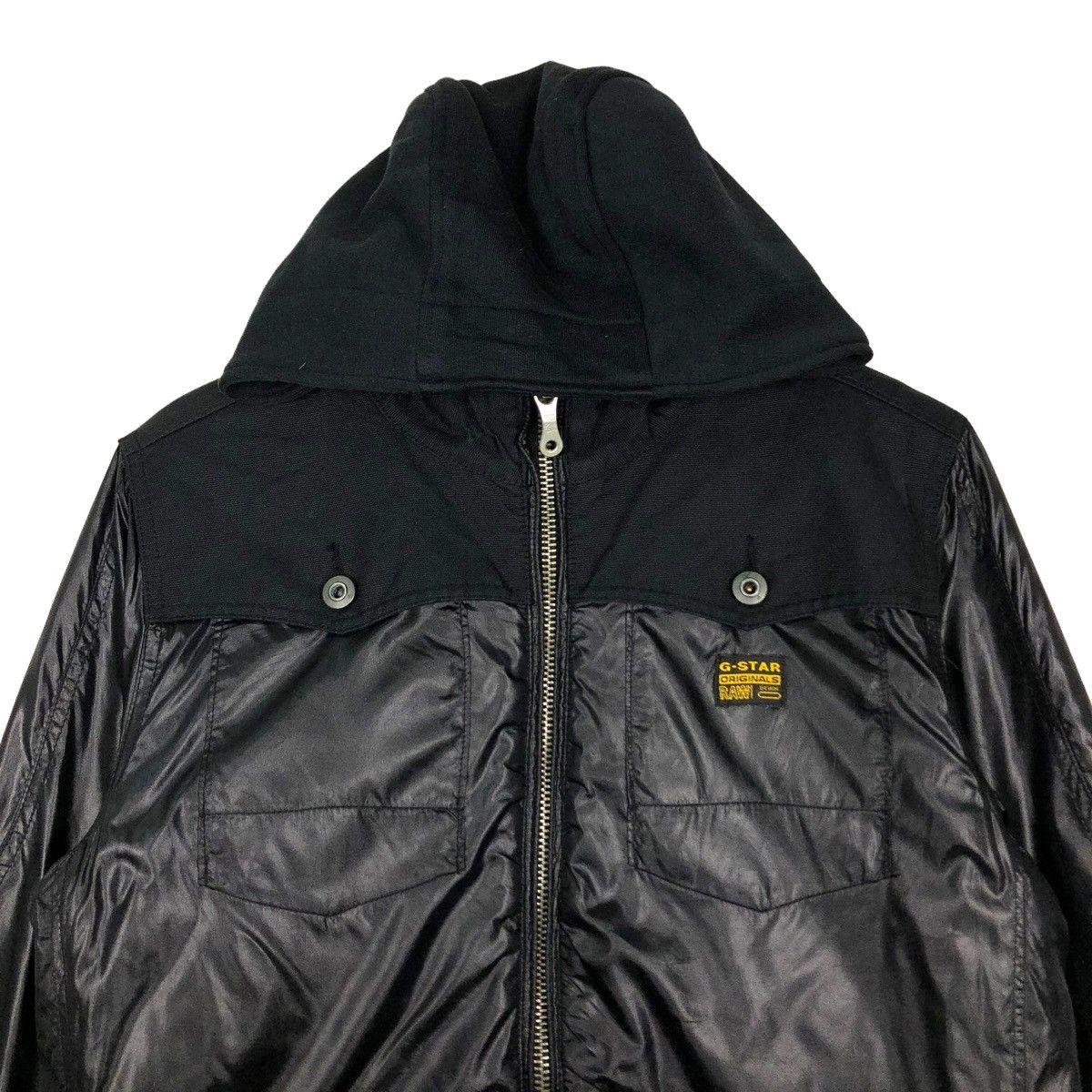 Japanese Brand 🔥VINTAGE SOFT LEATHER BOMBER JACKET G-STAR RAW Size US M / EU 48-50 / 2 - 3 Thumbnail