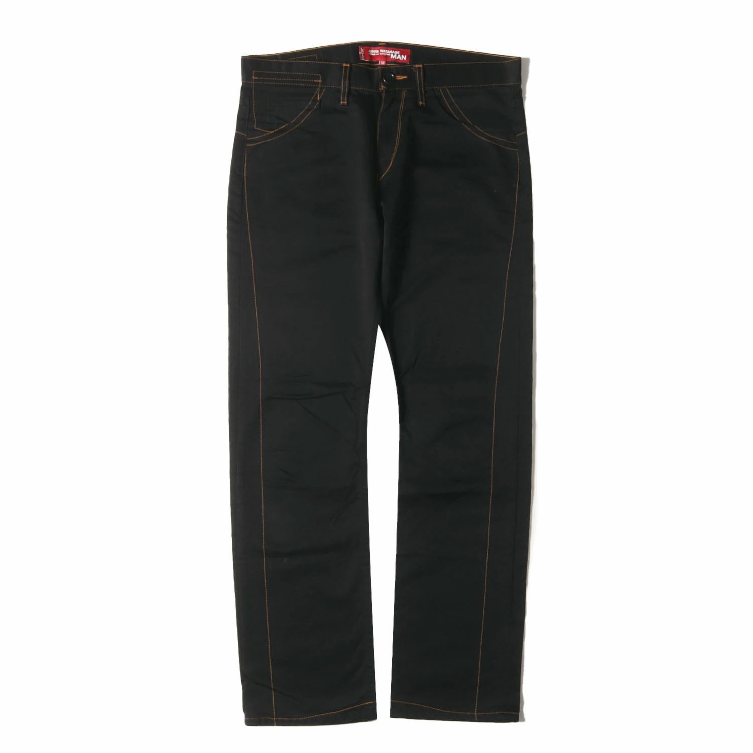 Comme des Garcons Pants Stitchwork Cotton Pants Jeans Zipper Plain Black Size US 33 - 1 Thumbnail