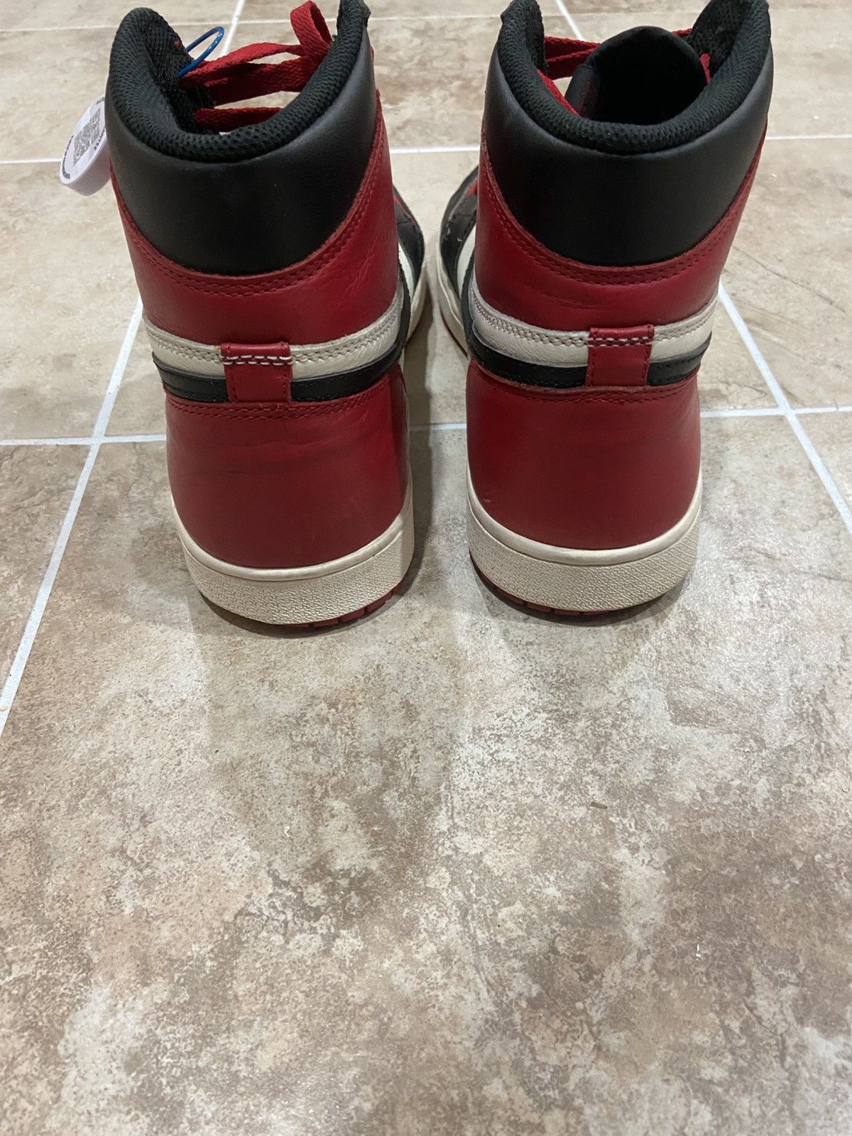 Jordan Brand Jordan 1 Bred Toe High Size US 12 / EU 45 - 4 Thumbnail