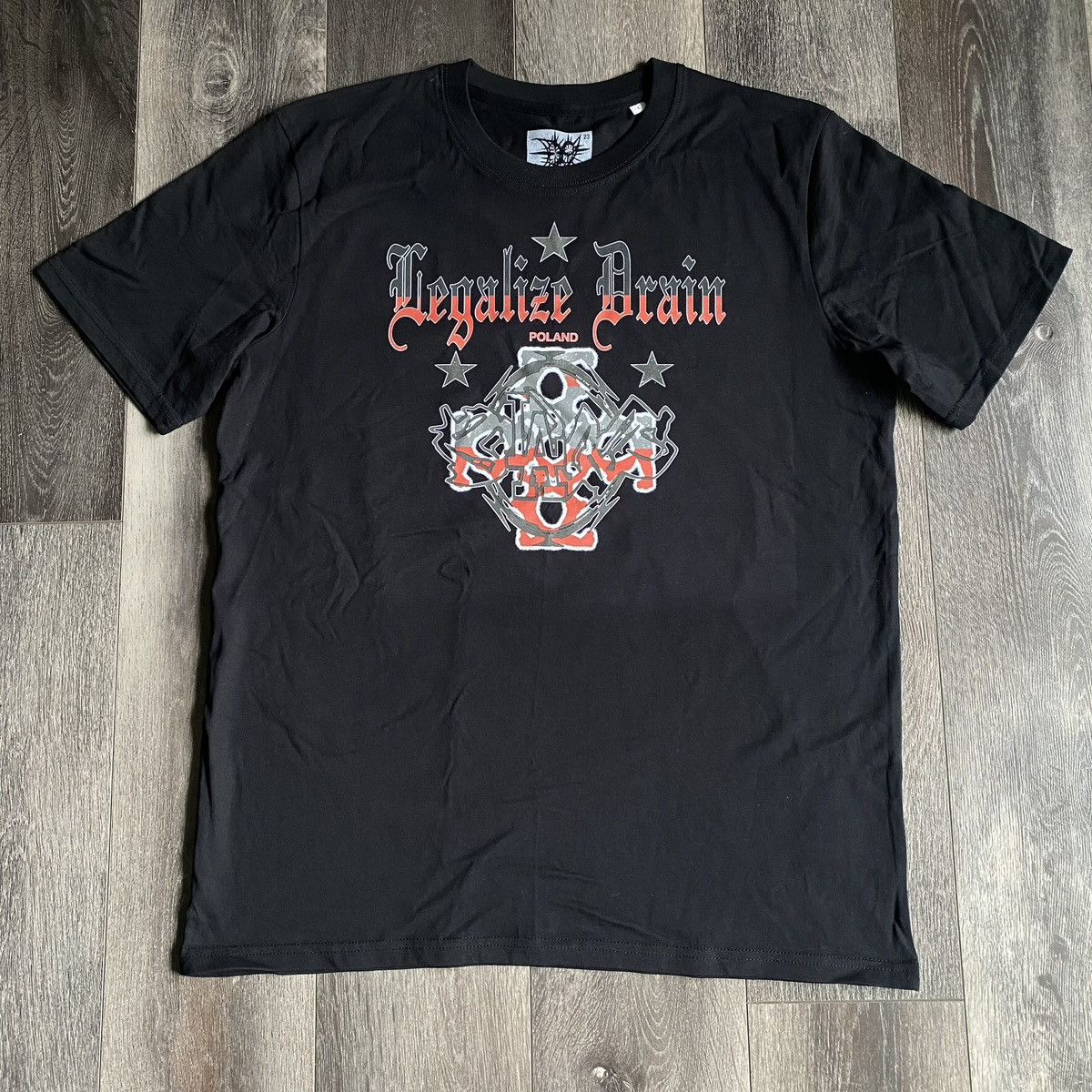 Drain Gang × Sad Boys Bladee Drain Gang Legalize Drain Poland Tour Logo Tee Shirt Size US L / EU 52-54 / 3 - 1 Thumbnail