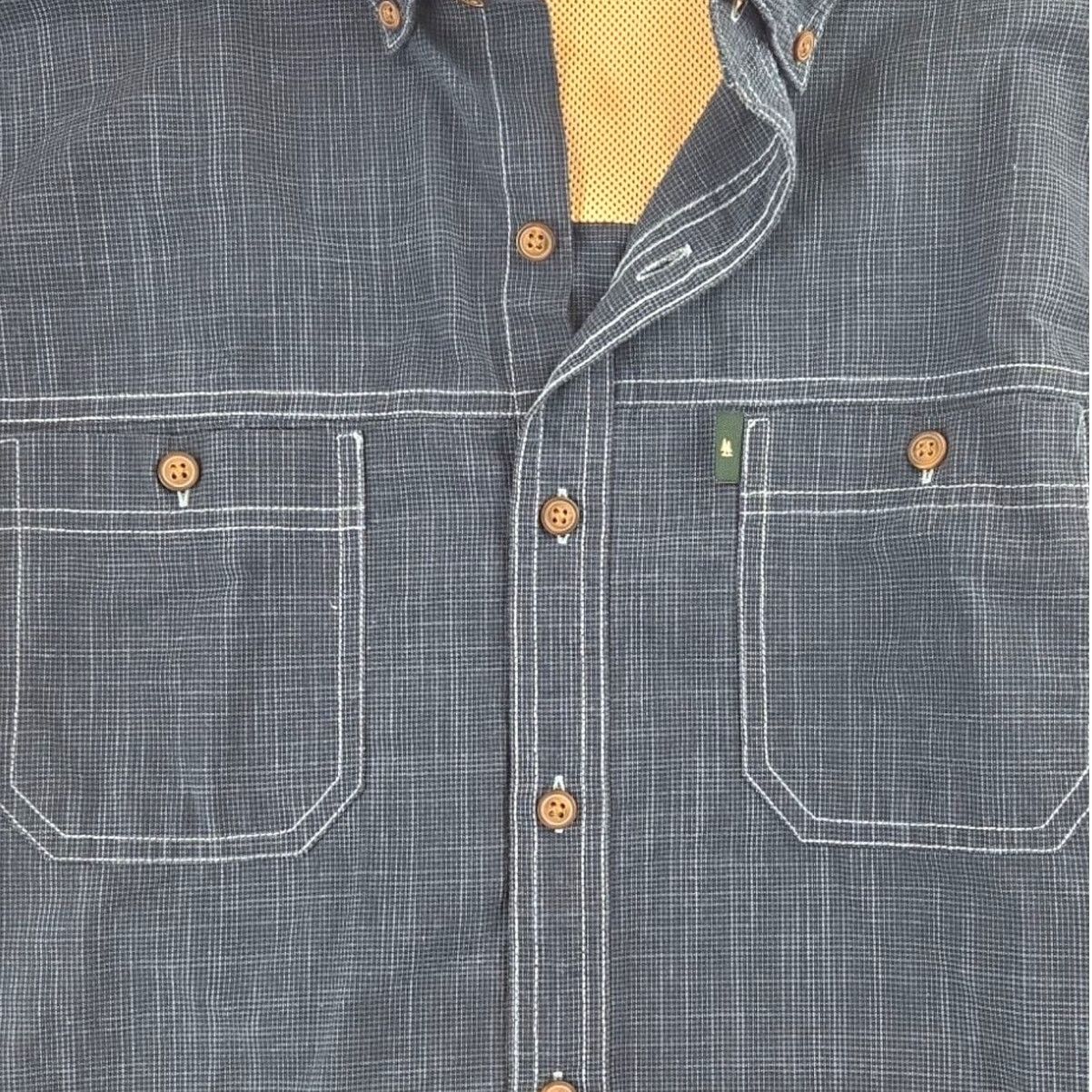 G.H. Bass & Co. G.H. Bass | Blue, Short Sleeve, Button Down Shirt | Medium Size US M / EU 48-50 / 2 - 2 Thumbnail