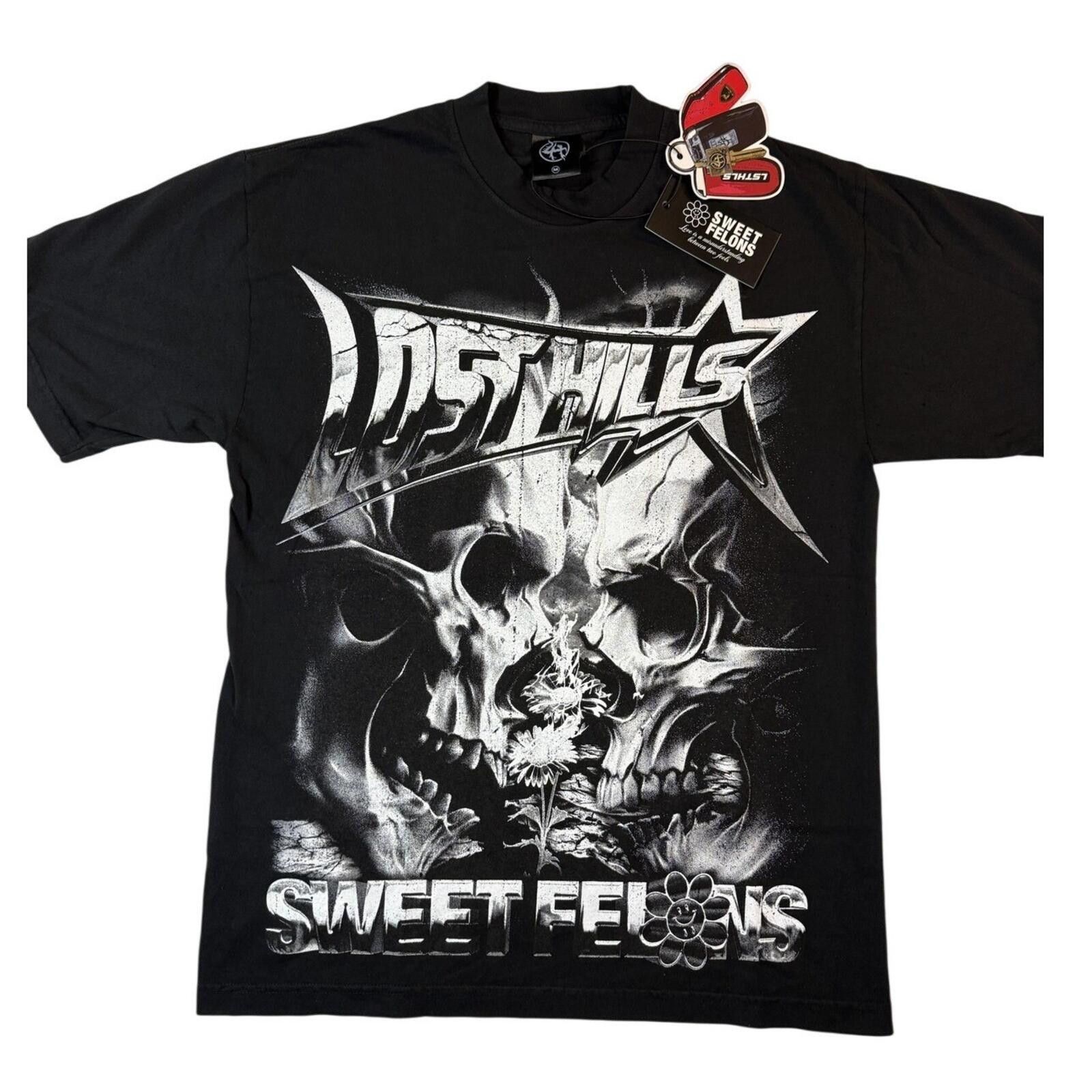 Other Sweet Felons Lost Hills TShirt Mens M Skull AOP Streetwear Size US M / EU 48-50 / 2 - 1 Thumbnail