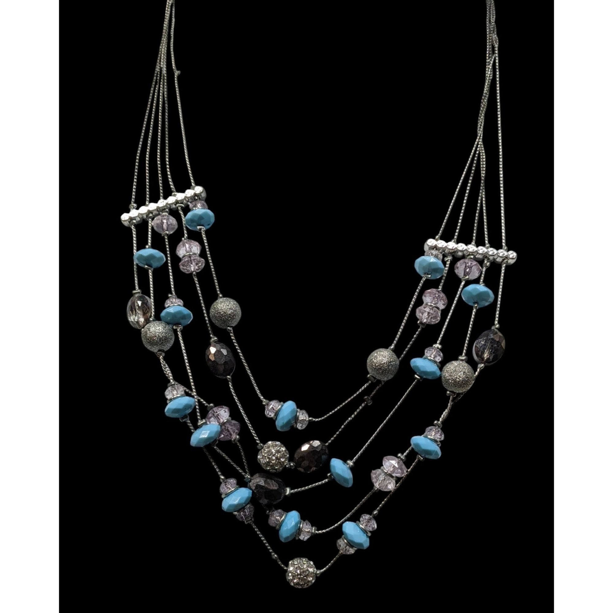 Other INC International Concepts Glam Blue And Silver Tone Layered Size ONE SIZE - 2 Thumbnail