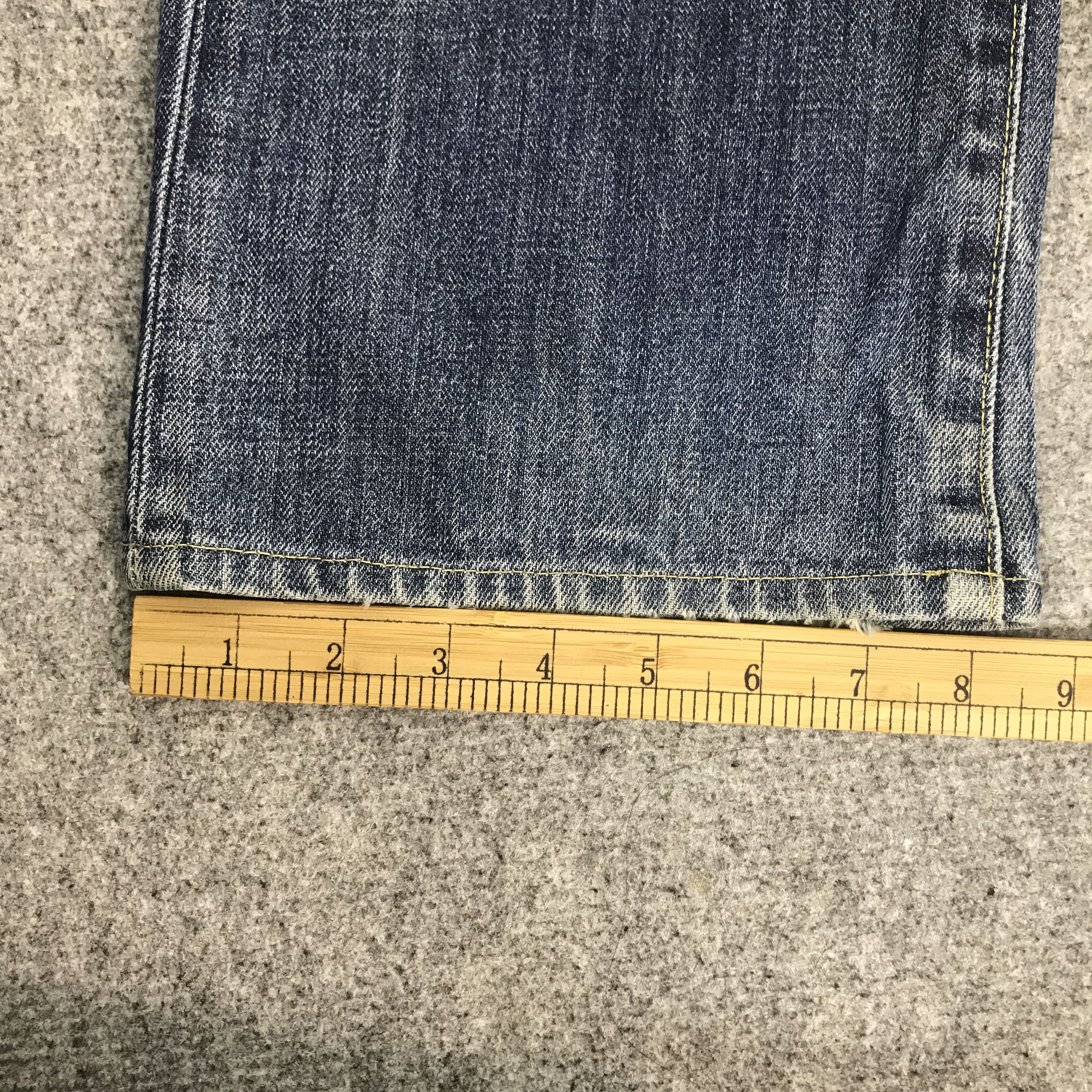 Japanese Brand Flare uniqlo Jp bootcut distressed denim K54B17 Size US 31 - 11 Thumbnail
