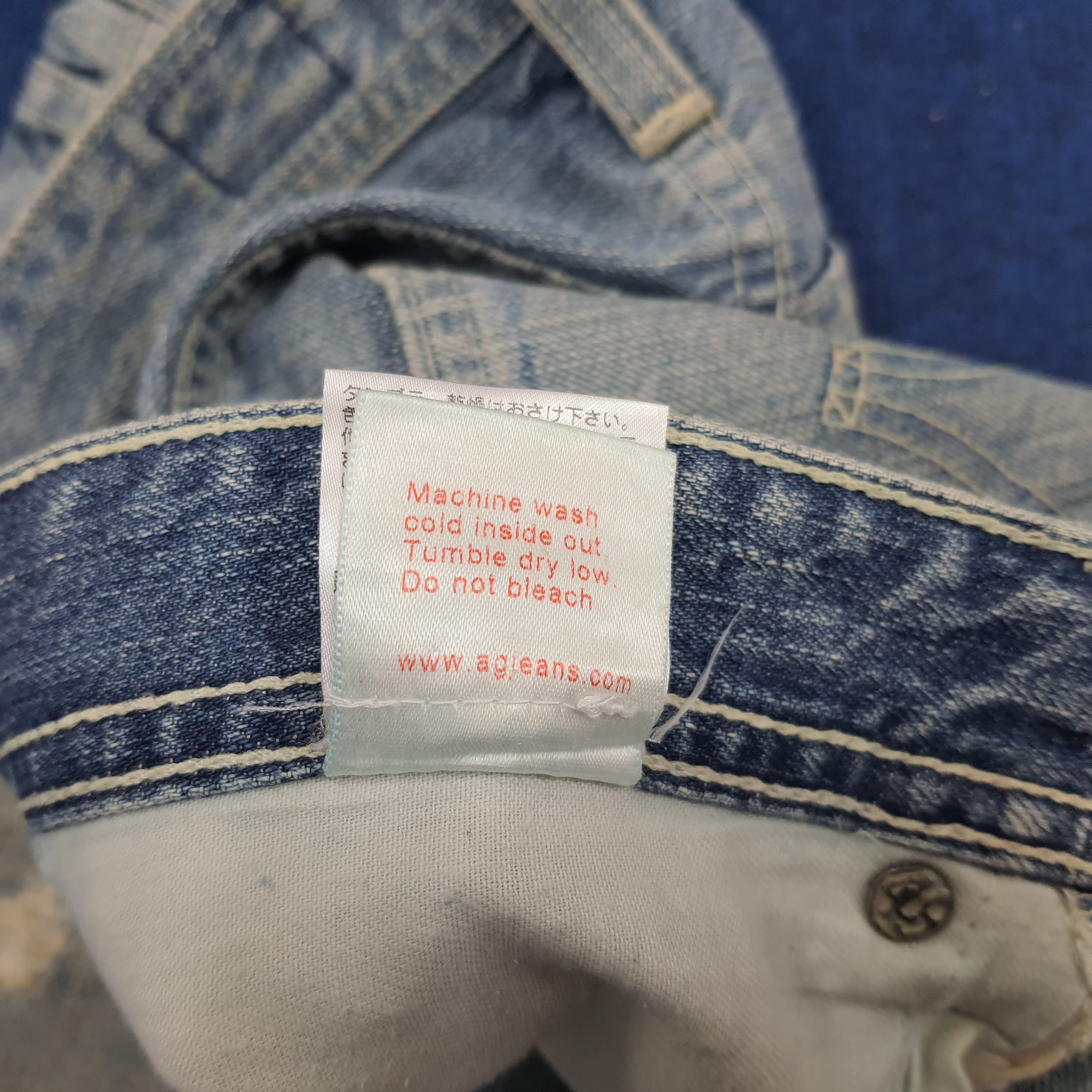 AG Adriano Goldschmied × Designer × Vintage Vintage AG Adriano Goldschmied Designer Denim Pants Size US 30 / EU 46 - 11 Thumbnail