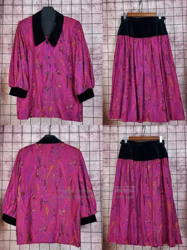 Yves Saint Laurent YSL Women's Short Sleeve Cardigan in Pink . Size S / US 4 / IT 40 - 2 Thumbnail