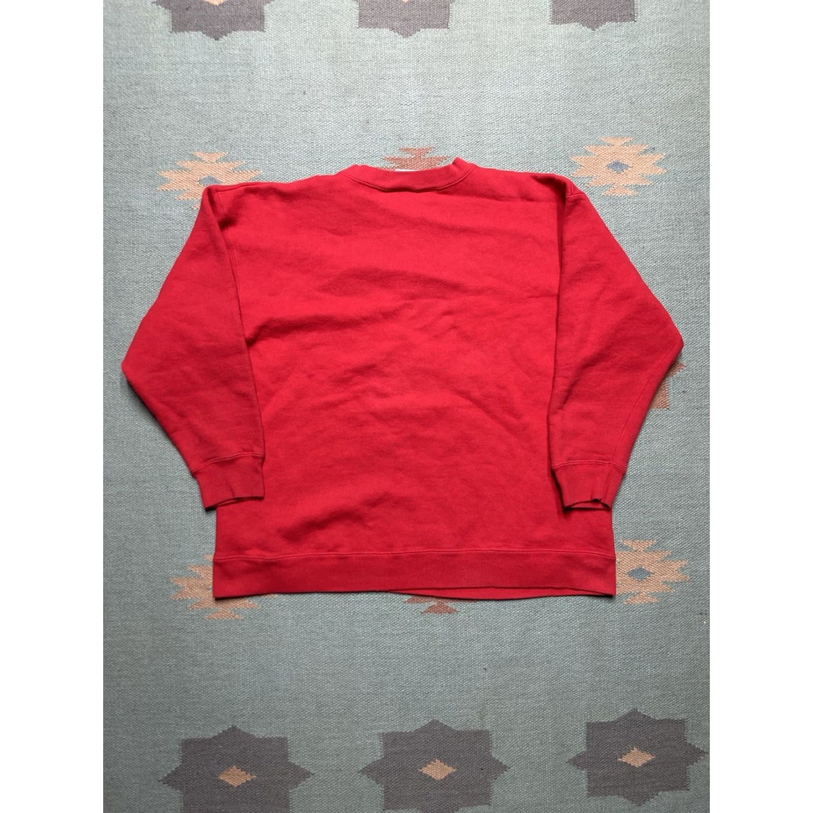Guess VINTAGE 90s Guess Jeans Embroidered USA Made Crimson Large Sweatshirt Crewneck Mens XL Pullover Red Size US XL / EU 56 / 4 - 8 Thumbnail