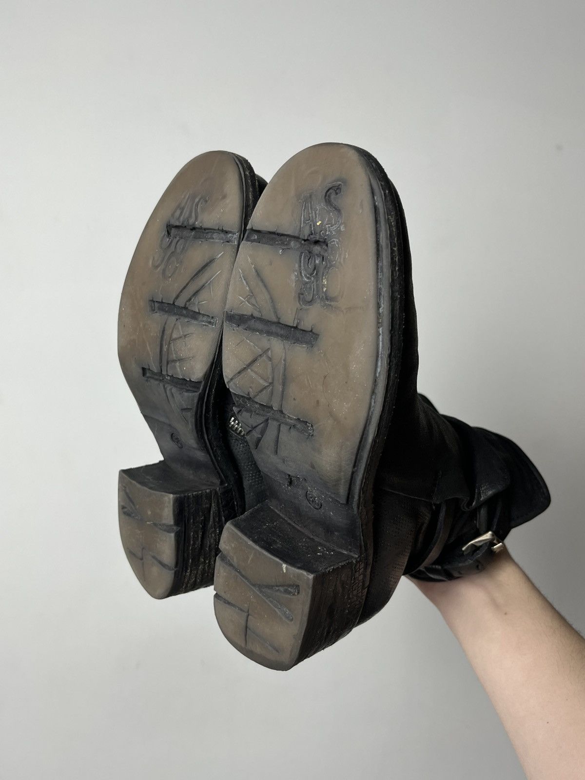 A.S.98 🔥A.S.98 AIRSTEP ANKLE STRAPS LEATHER 90'S BOOTS GUIDI VIBE Size US 6.5 / IT 36.5 - 10 Thumbnail
