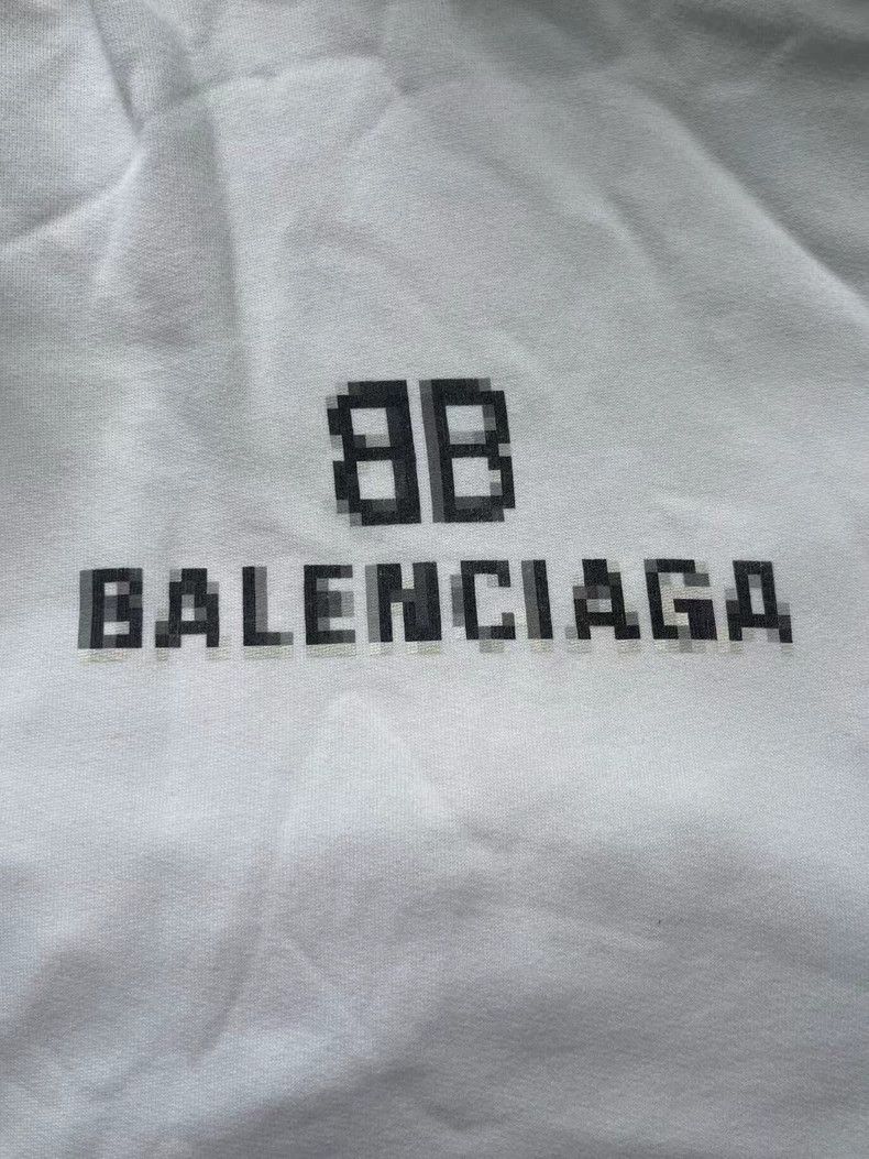 Other Balenciaga Monogrammed fleece drawstring hooded sweatshirt Size US M / EU 48-50 / 2 - 3 Thumbnail