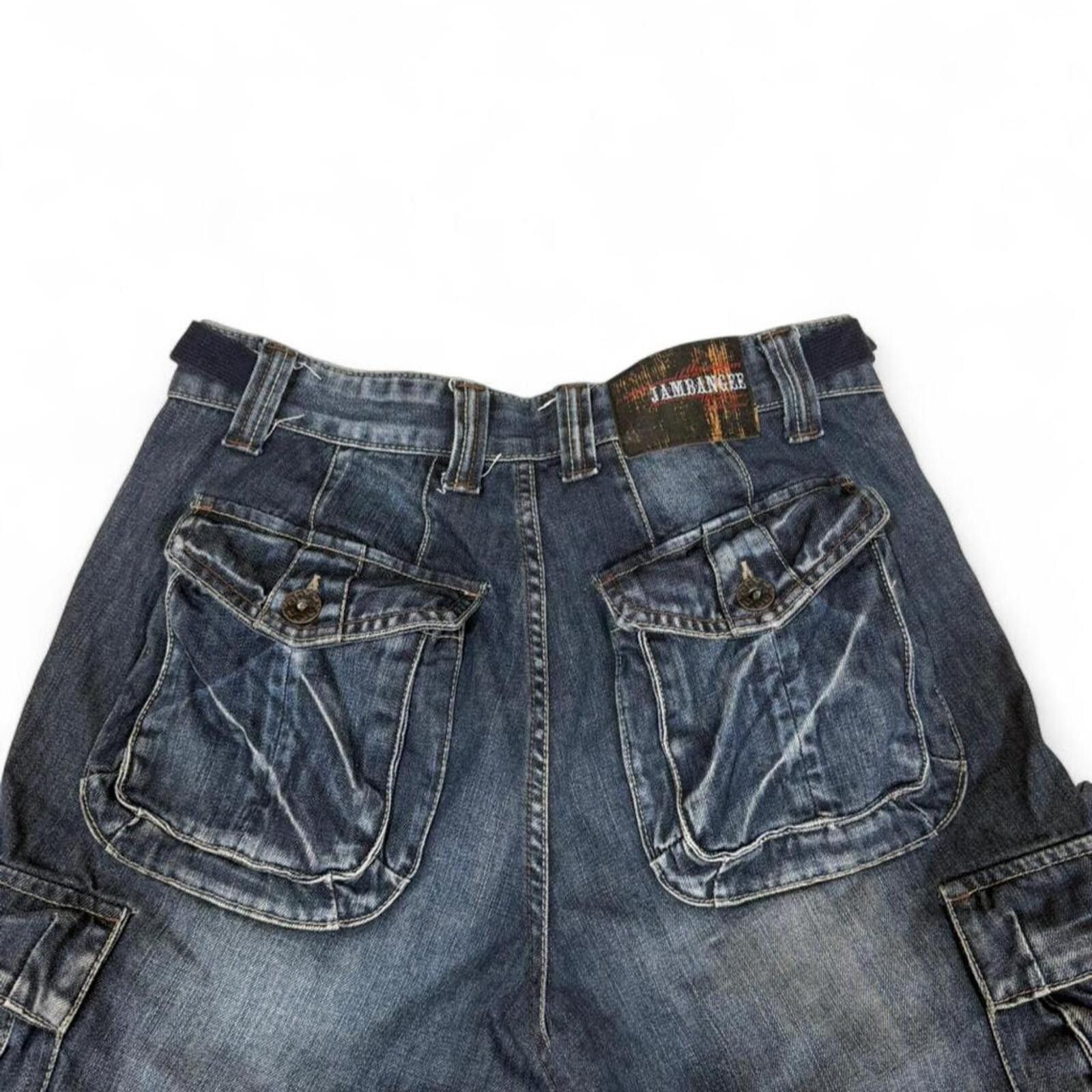 True Religion Jambangee Y2K big pockets design cargo style denim jeans Size 32" / US 10 / IT 46 - 3 Thumbnail