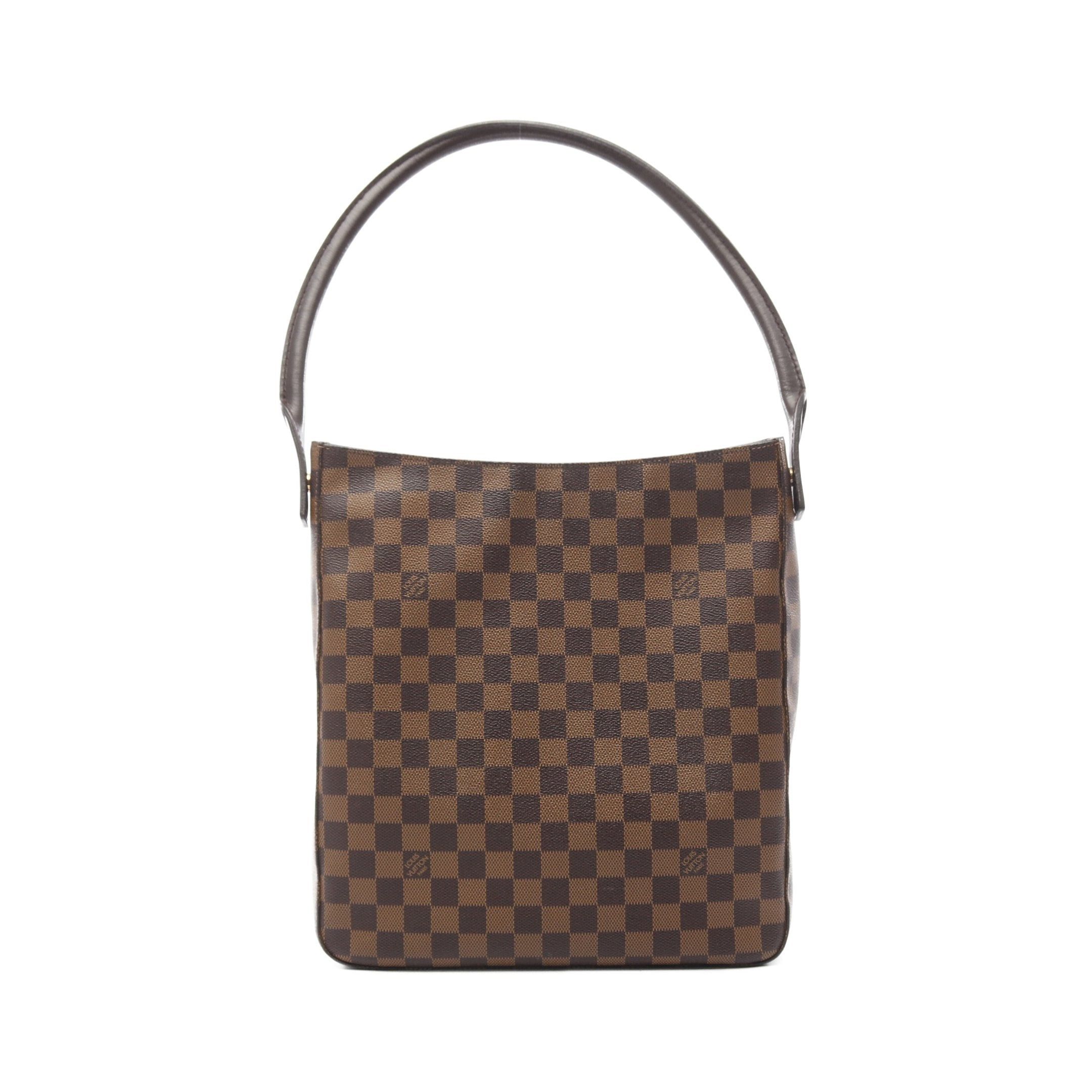 Louis Vuitton Louis Vuitton Looping Gm Damier Ebene Shoulder Bag Leather Brown Special Order Size ONE SIZE - 1 Thumbnail