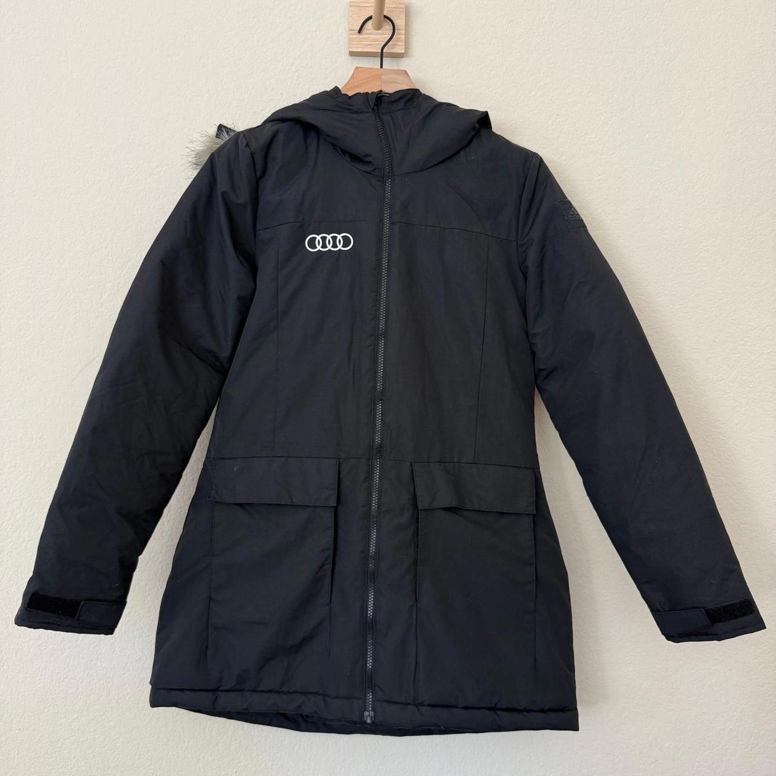 Other Adidas Jacket Women’s S Black Audi Hoodie Parka RARE Size S / US 4 / IT 40 - 1 Thumbnail