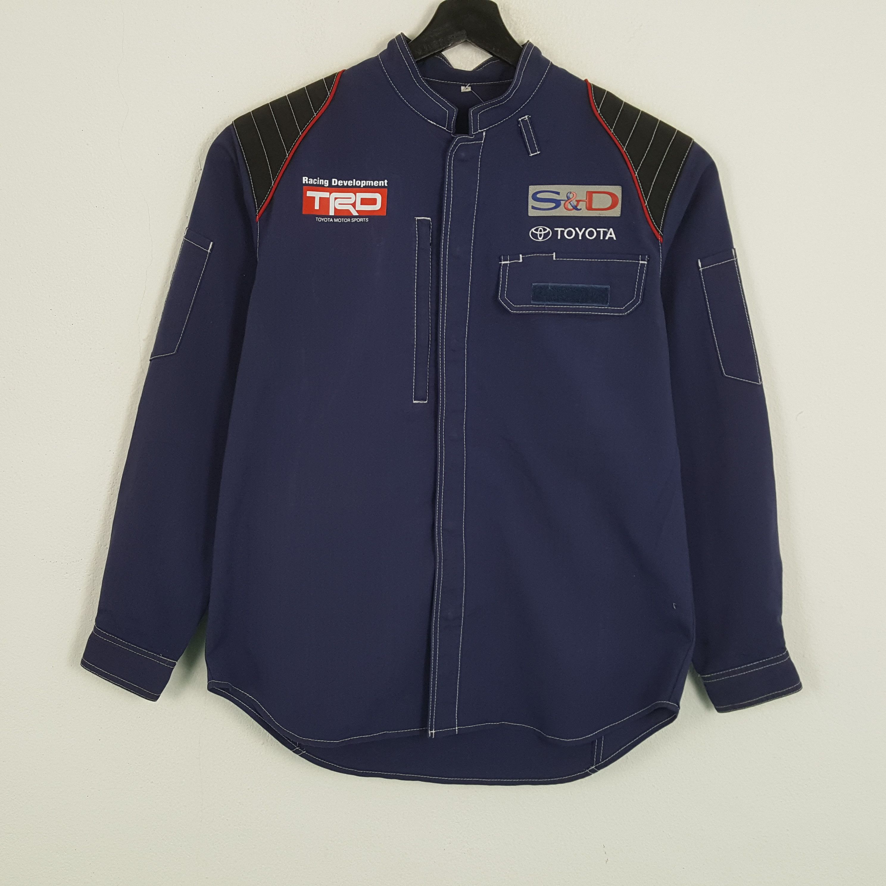 Japanese Brand × Vintage TRD TOYOTA MOTOR SPORT Custom Art Shirt Jacket Size US M / EU 48-50 / 2 - 3 Thumbnail
