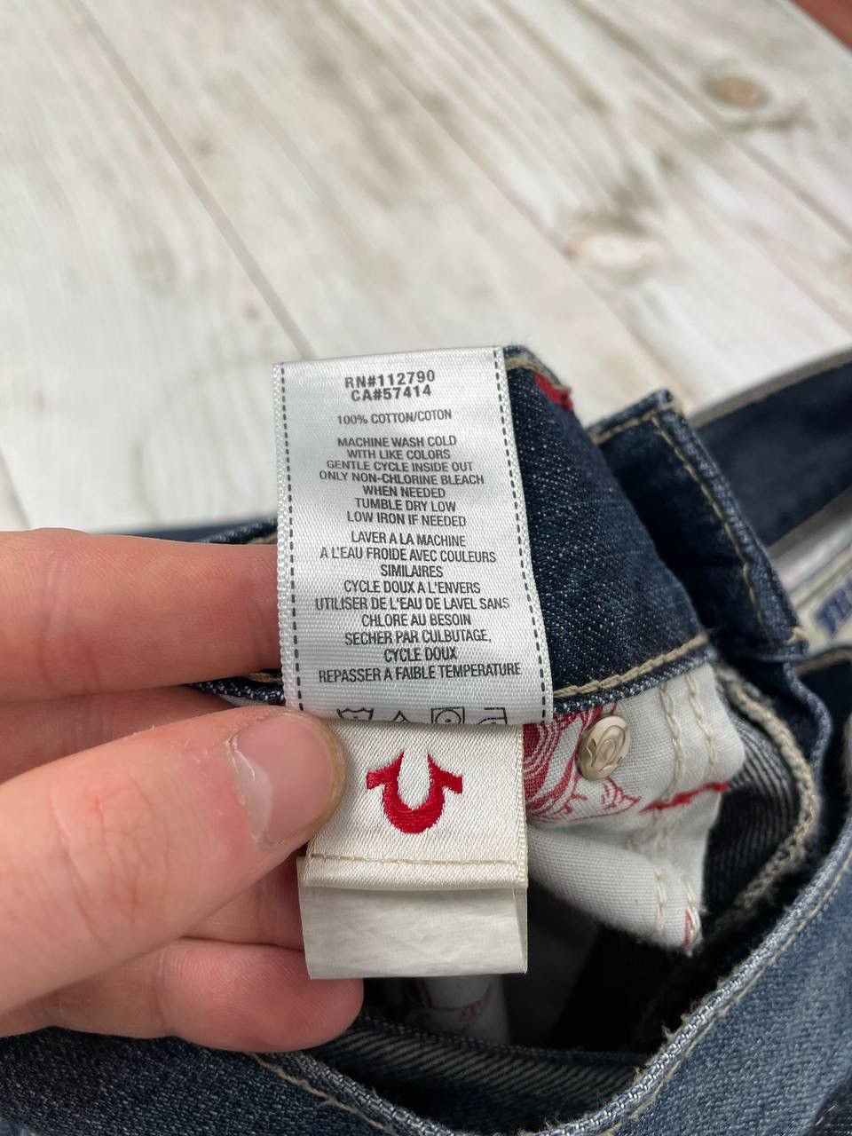 True Religion Vintage True Religion Baggy Straight Denim Jeans Japan Y2K Size US 31 - 12 Thumbnail