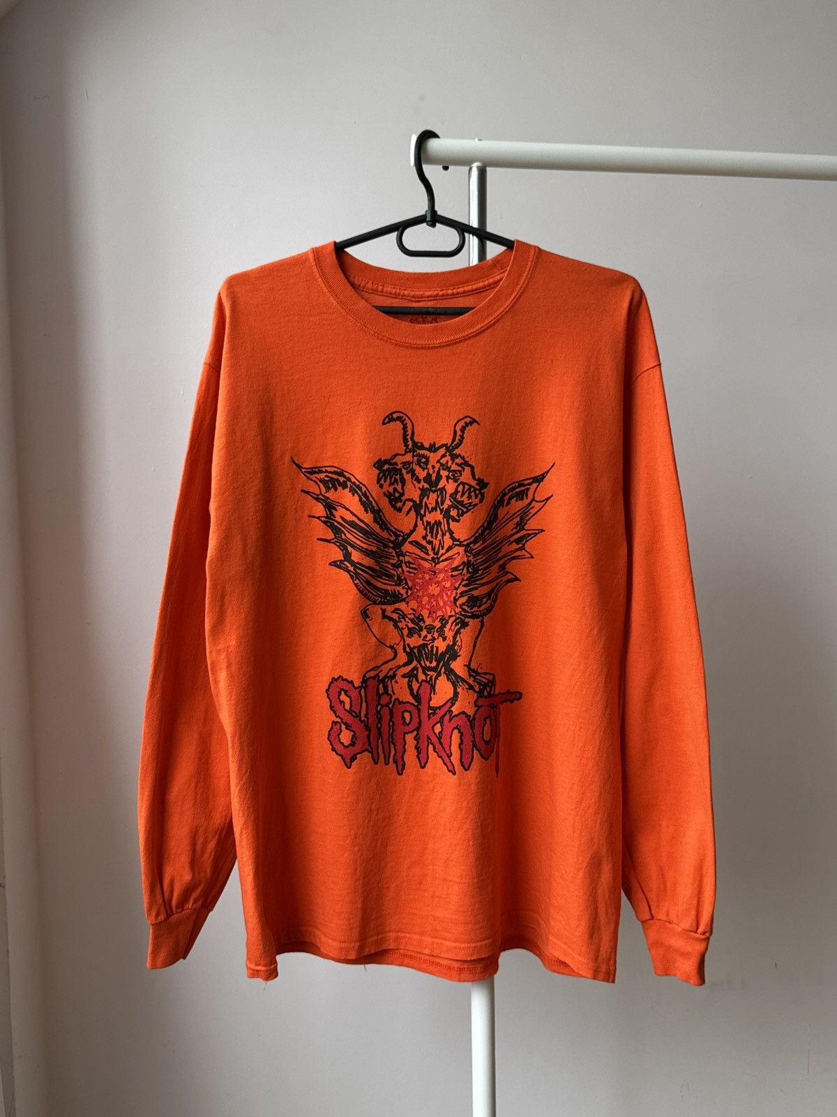 Slipknot Vintage Slipknot Winged Devil Orange Long Sleeve Size US L / EU 52-54 / 3 - 1 Thumbnail