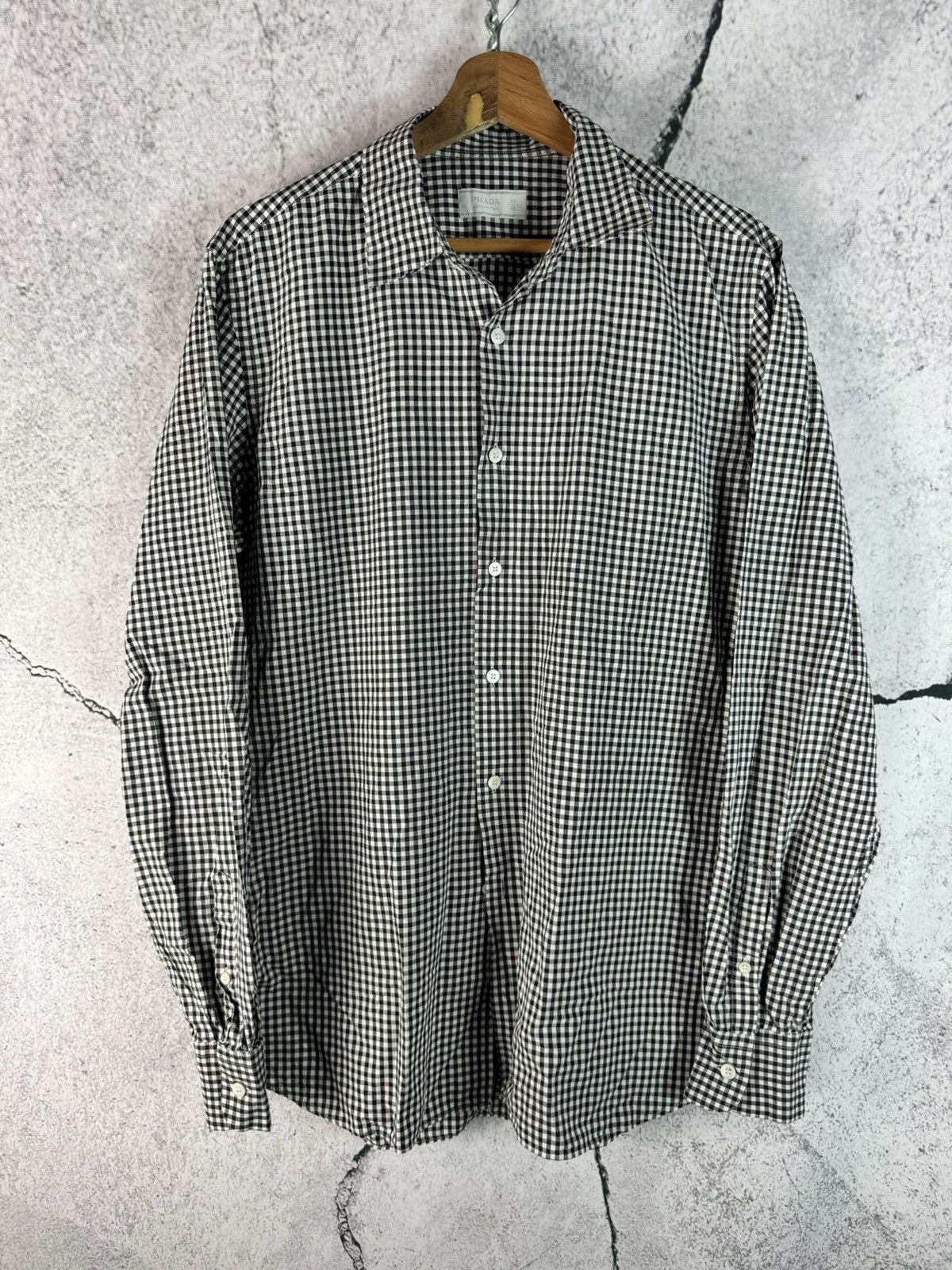Prada Prada Formal checked Shirt Size US L / EU 52-54 / 3 - 1 Thumbnail