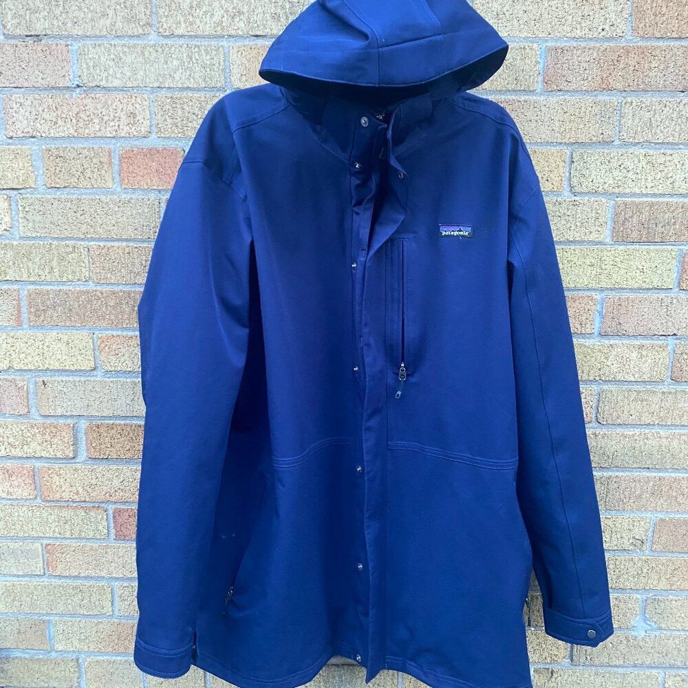 Patagonia 2014 Patagonia Parka Jacket XXL Blue Polyester Long Coat Size US XXL / EU 58 / 5 - 1 Thumbnail