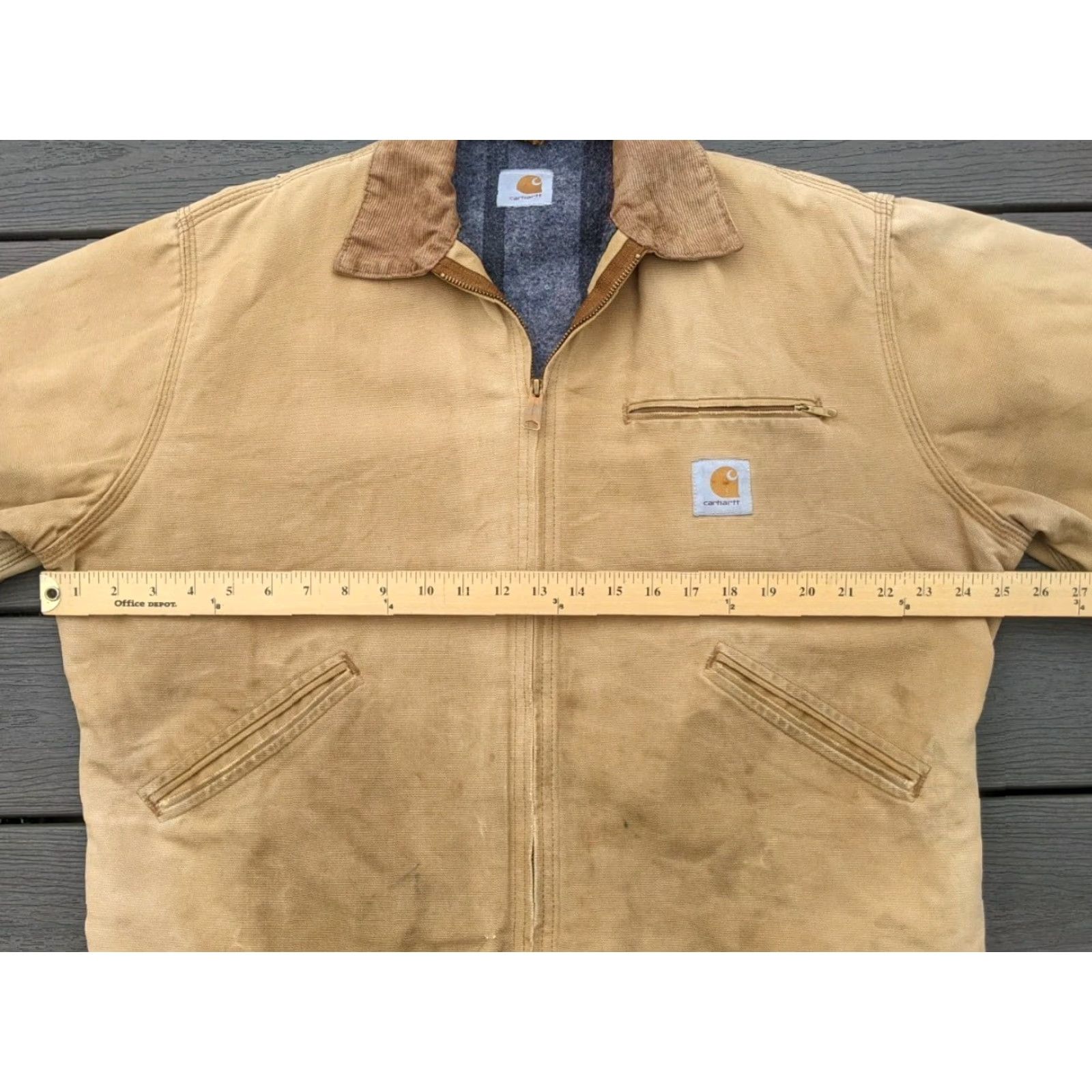 Carhartt Vintage Carhartt Detroit Jacket Distressed Faded Size US XL / EU 56 / 4 - 7 Thumbnail