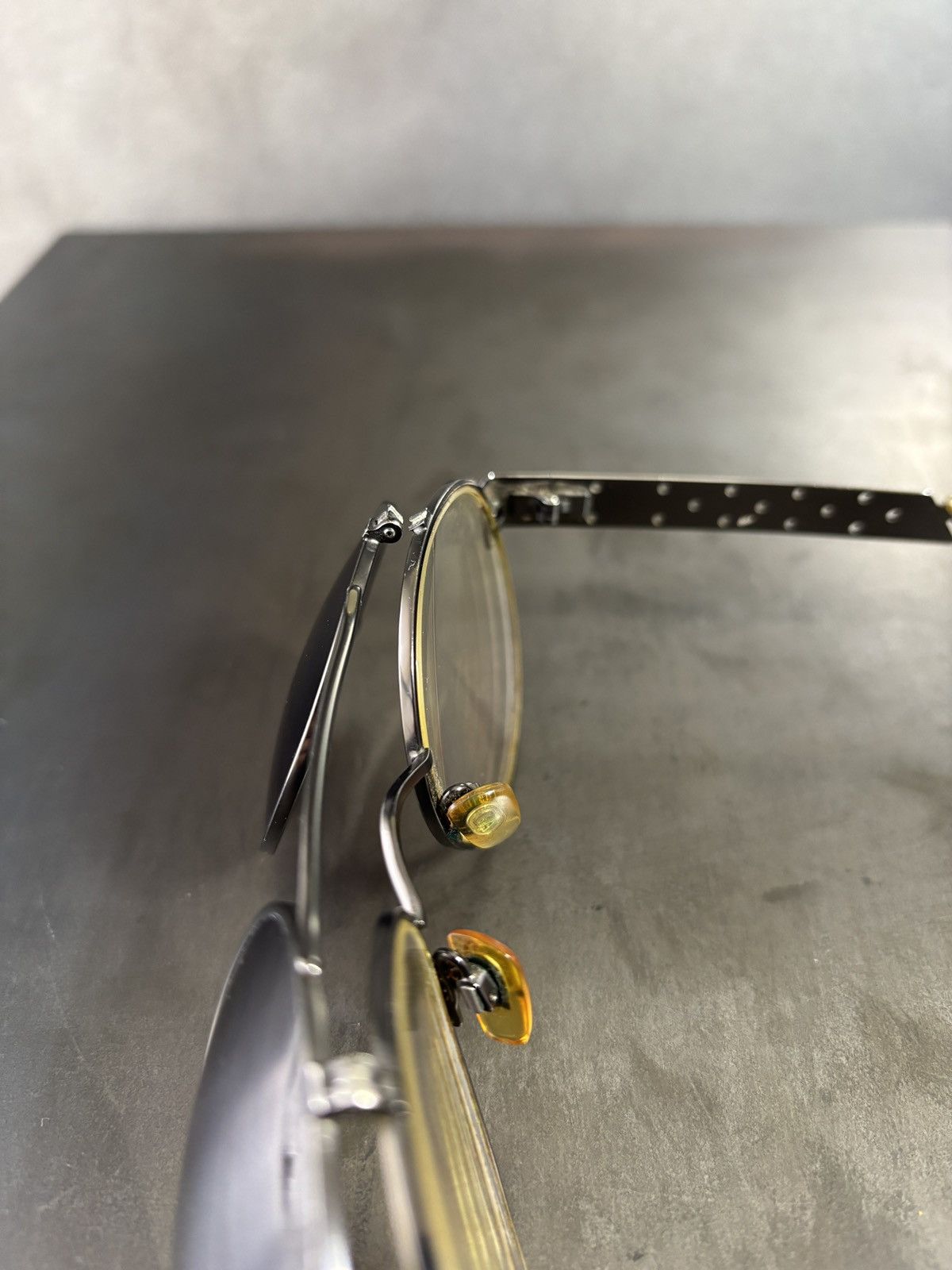 Giorgio Armani Vintage Giorgio Armani Sunglasses Frames Flip Up Glasses 657 Size ONE SIZE - 14 Thumbnail