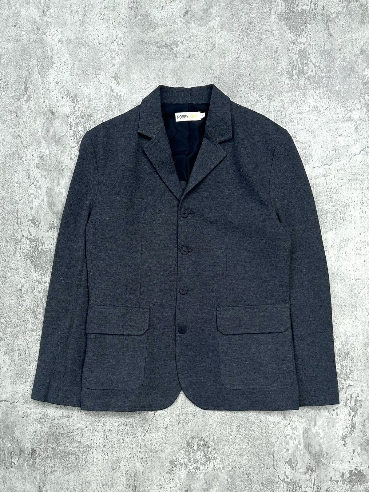 Japanese Brand NOBREUOMO Elbow Patch Blazer Size US XS / EU 42 / 0 - 1 Thumbnail