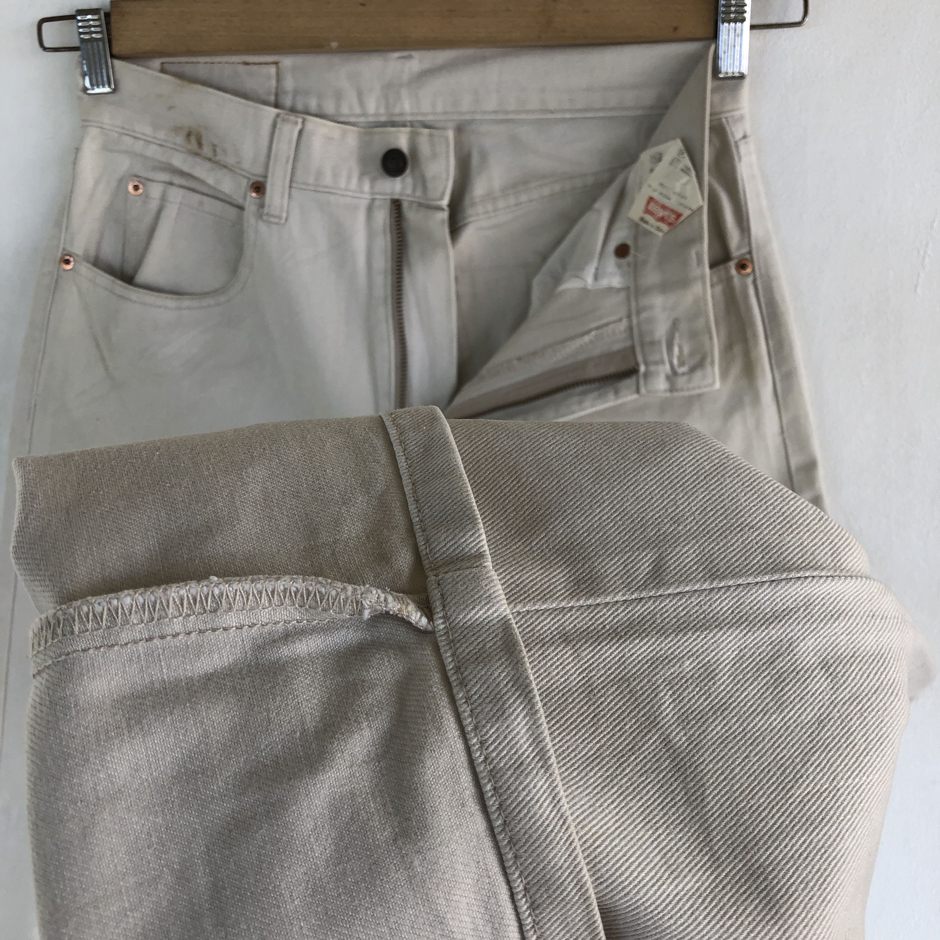 Levi's Vintage Levis 512 Baggy Beige Jeans Levi's Mud Wash Denim Size US 30 / EU 46 - 8 Thumbnail