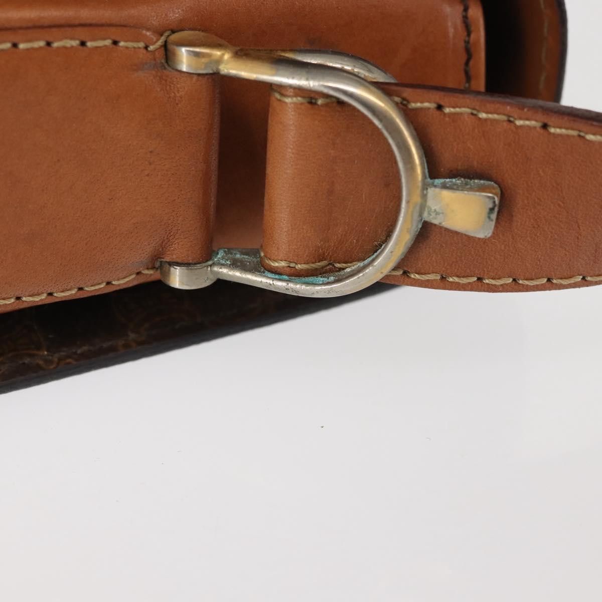 Celine CELINE Macadam Canvas Shoulder Bag Pvc Leather Brown Gold Size ONE SIZE - 5 Thumbnail