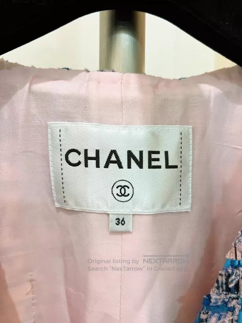 Chanel Chanel Pink and blue mosaic jacket Size XS / US 0-2 / IT 36-38 - 7 Thumbnail