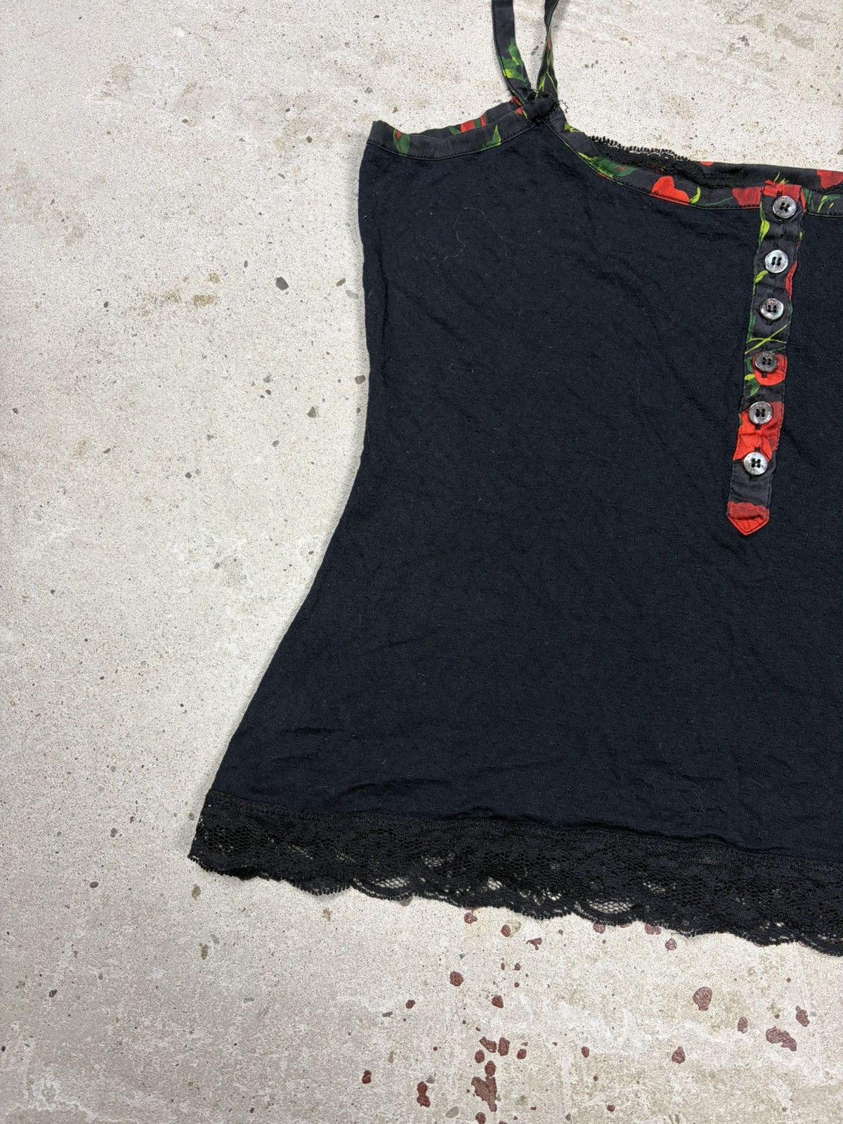 Dolce & Gabbana 2000s Dolce & Gabbana Black Floral Trims Top Corset Size L / US 10 / IT 46 - 4 Thumbnail
