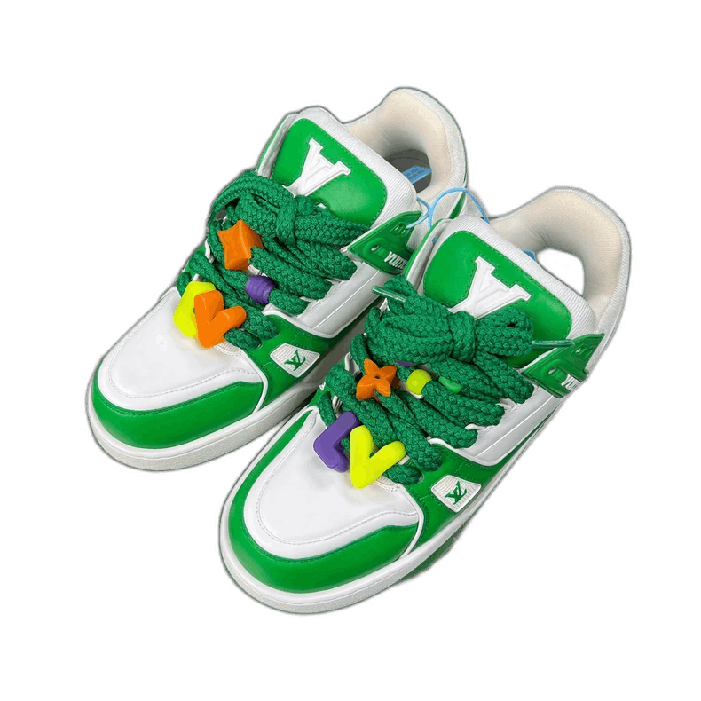 Louis Vuitton LV Trainer Maxi Sneakers in White Green Size US 8.5 / EU 41-42 - 1 Thumbnail
