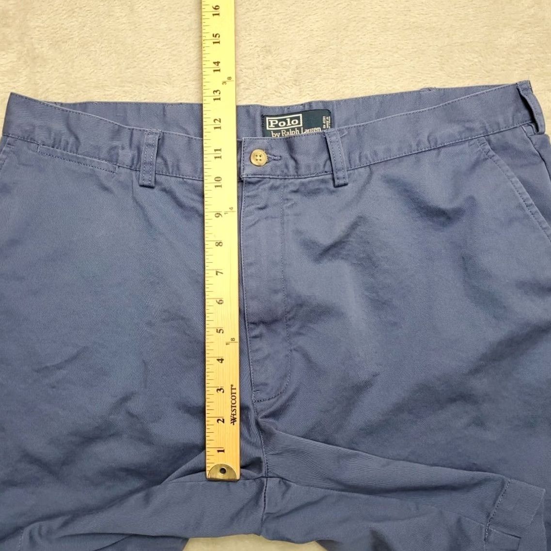 Polo Ralph Lauren Polo Ralph Lauren Shorts Mens 38 Blue Prospect 100% Cotton Twill Chino Outdoor Shorts Size US M / EU 48-50 / 2 - 8 Thumbnail