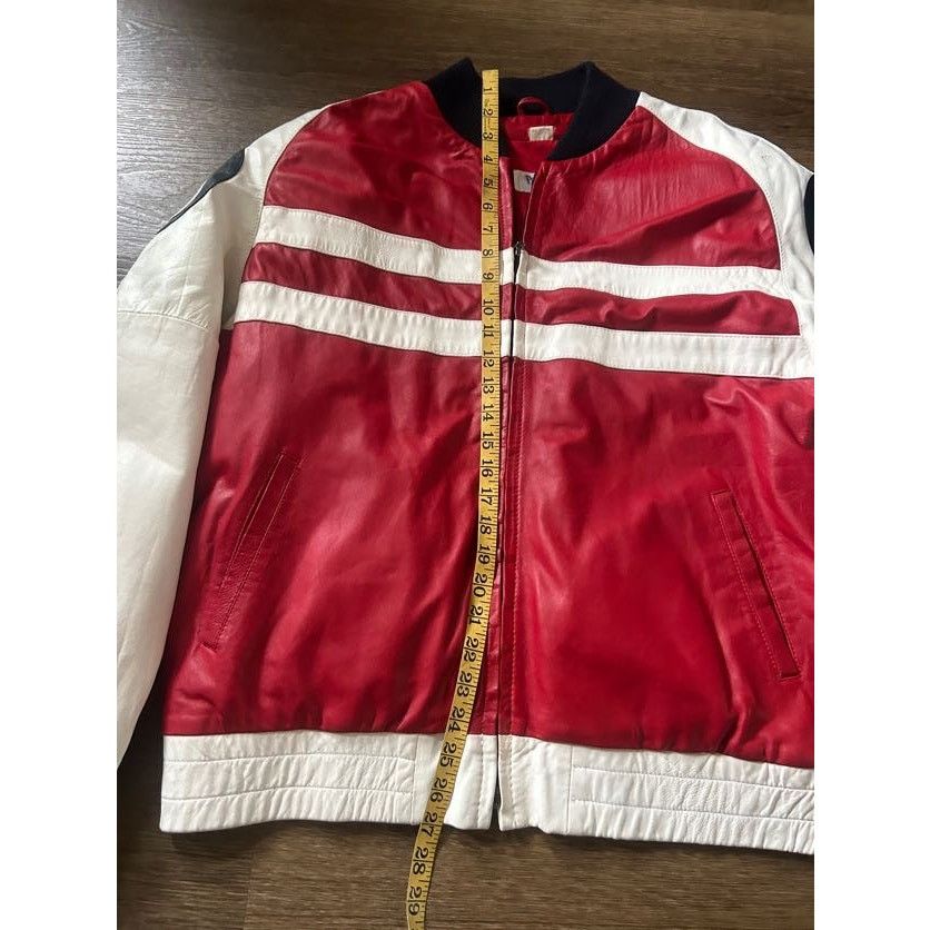 Vintage 1960s Philippe Monet 8 Ball Leather Bomber Jacket Size US XL / EU 56 / 4 - 5 Thumbnail
