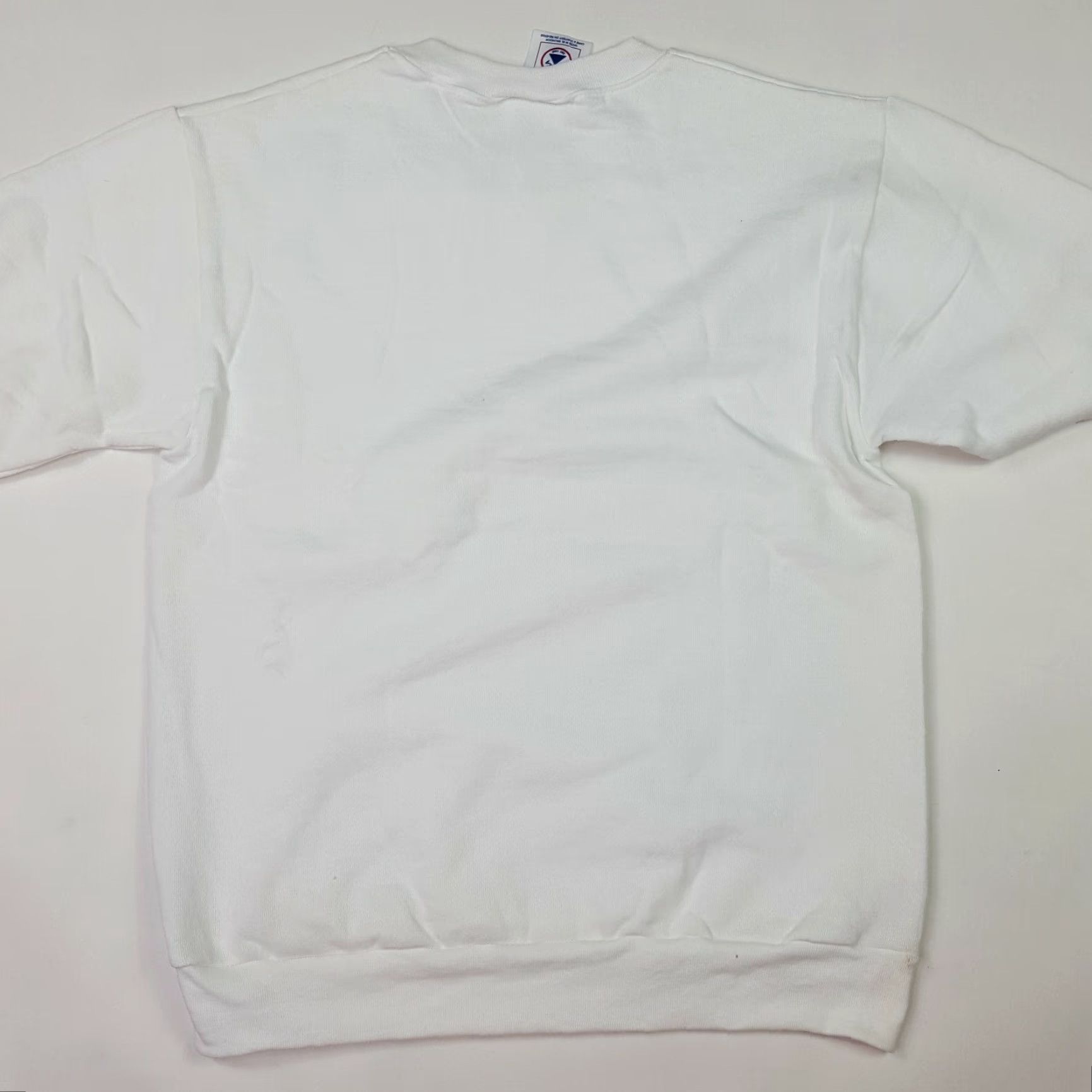 Delta VINTAGE Delta White Crewneck Sweatshirt M - 90s, Retro, College, Music, University - Men’s Pullover Cotton Blend Blank Graphic Print All Seasons Size US M / EU 48-50 / 2 - 6 Thumbnail
