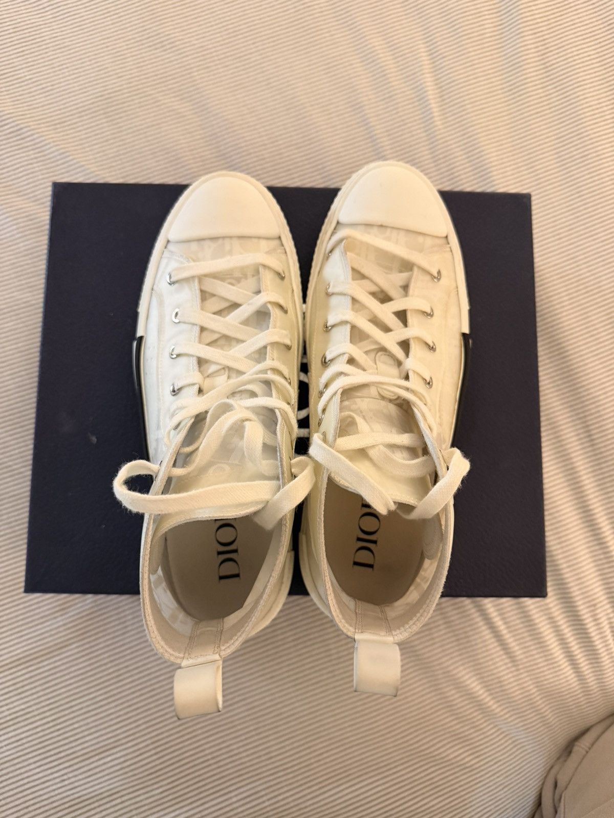 Dior Dior B23 High Top White Oblique Size 43EU Size US 10 / EU 43 - 8 Thumbnail