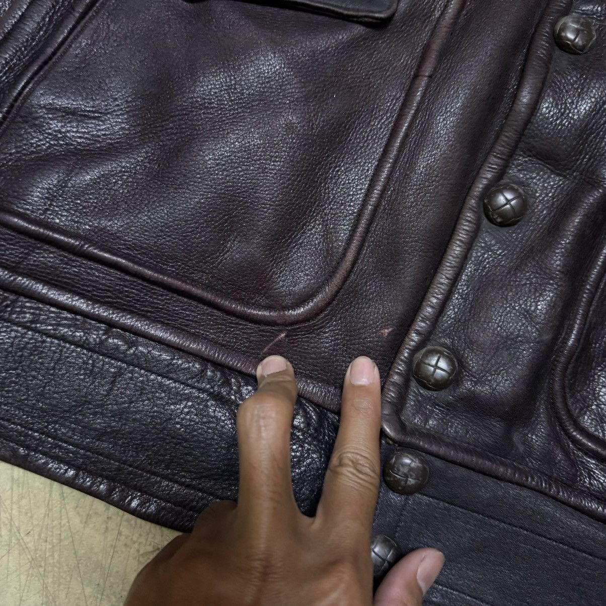 Genuine Leather Vintage Leather Jacket Size US S / EU 44-46 / 1 - 6 Thumbnail