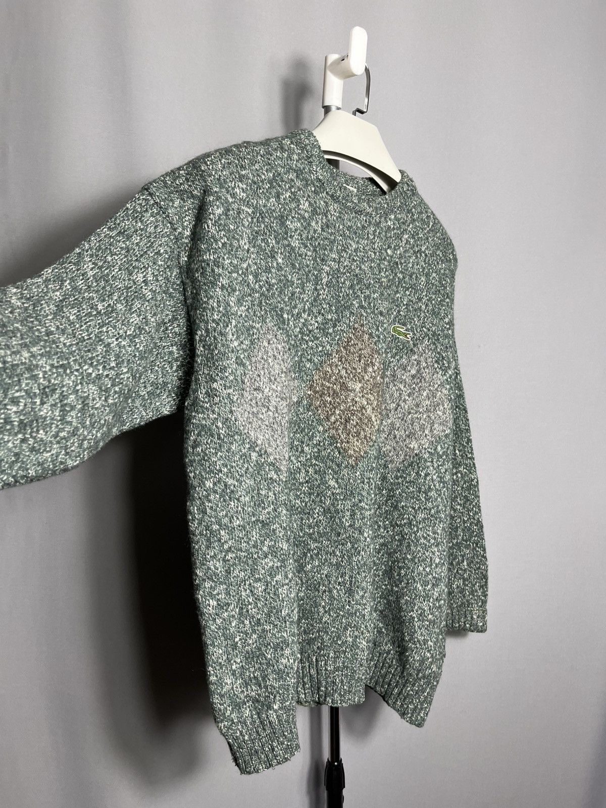 Lacoste Chemise lacoste wool sweater knit green vintage 90s rhombus Size US L / EU 52-54 / 3 - 5 Thumbnail