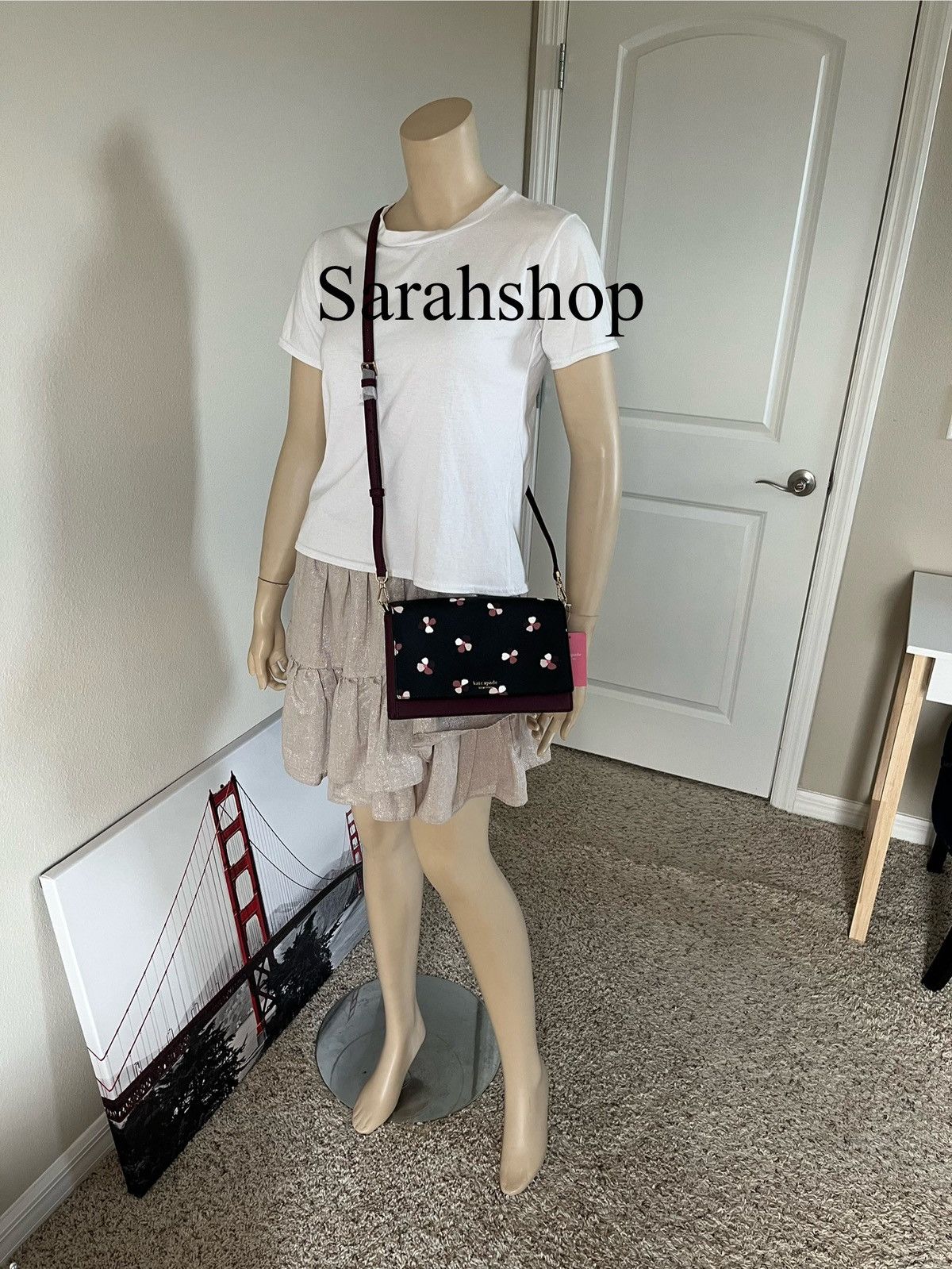 Kate Spade Kate Spade Cameron Dusk Buds Ditsy Convertible Crossbody Size ONE SIZE - 9 Thumbnail