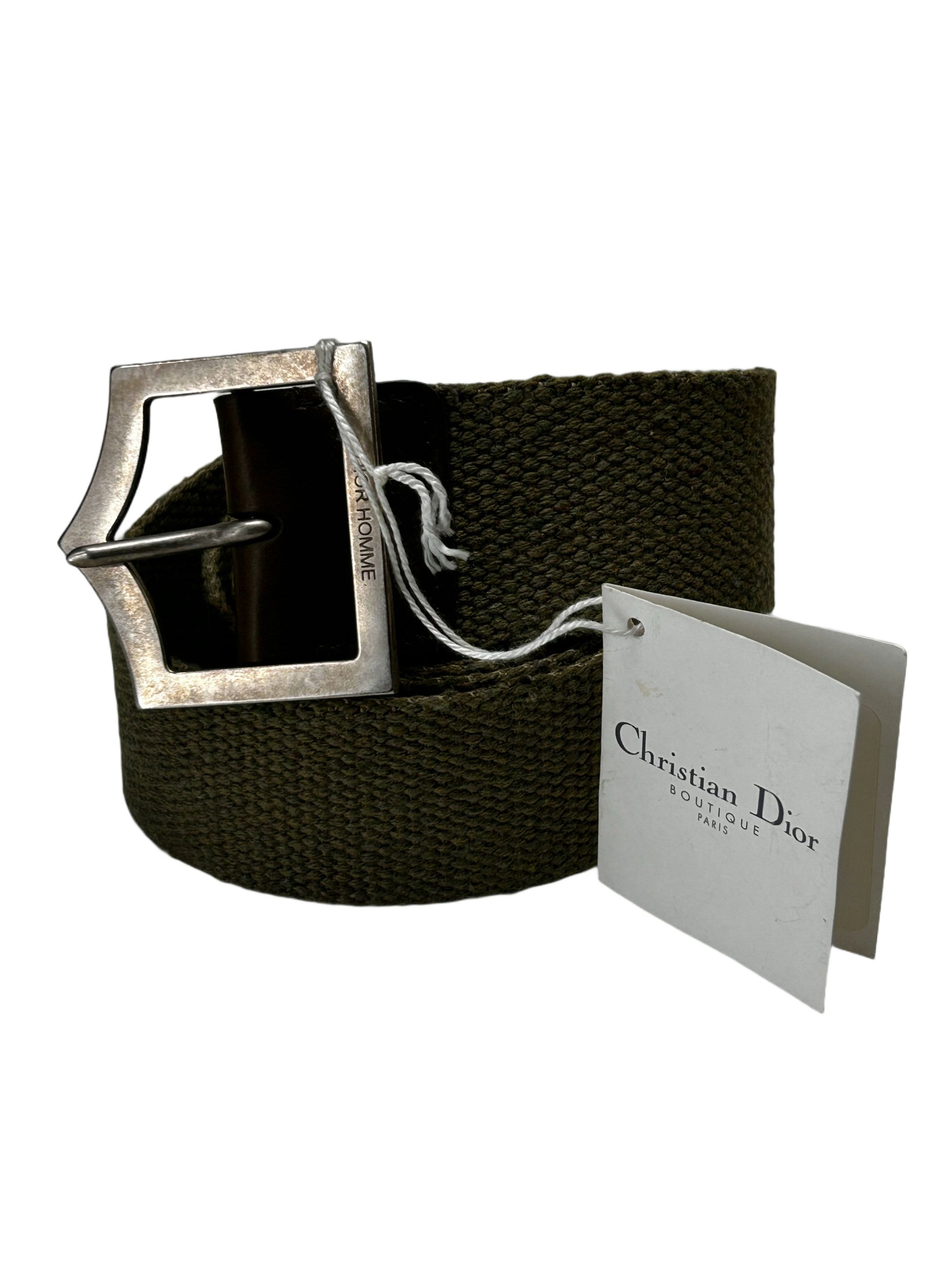 zy | Dior Homme SS05 D Point Buckle Belt •size 90, an extra