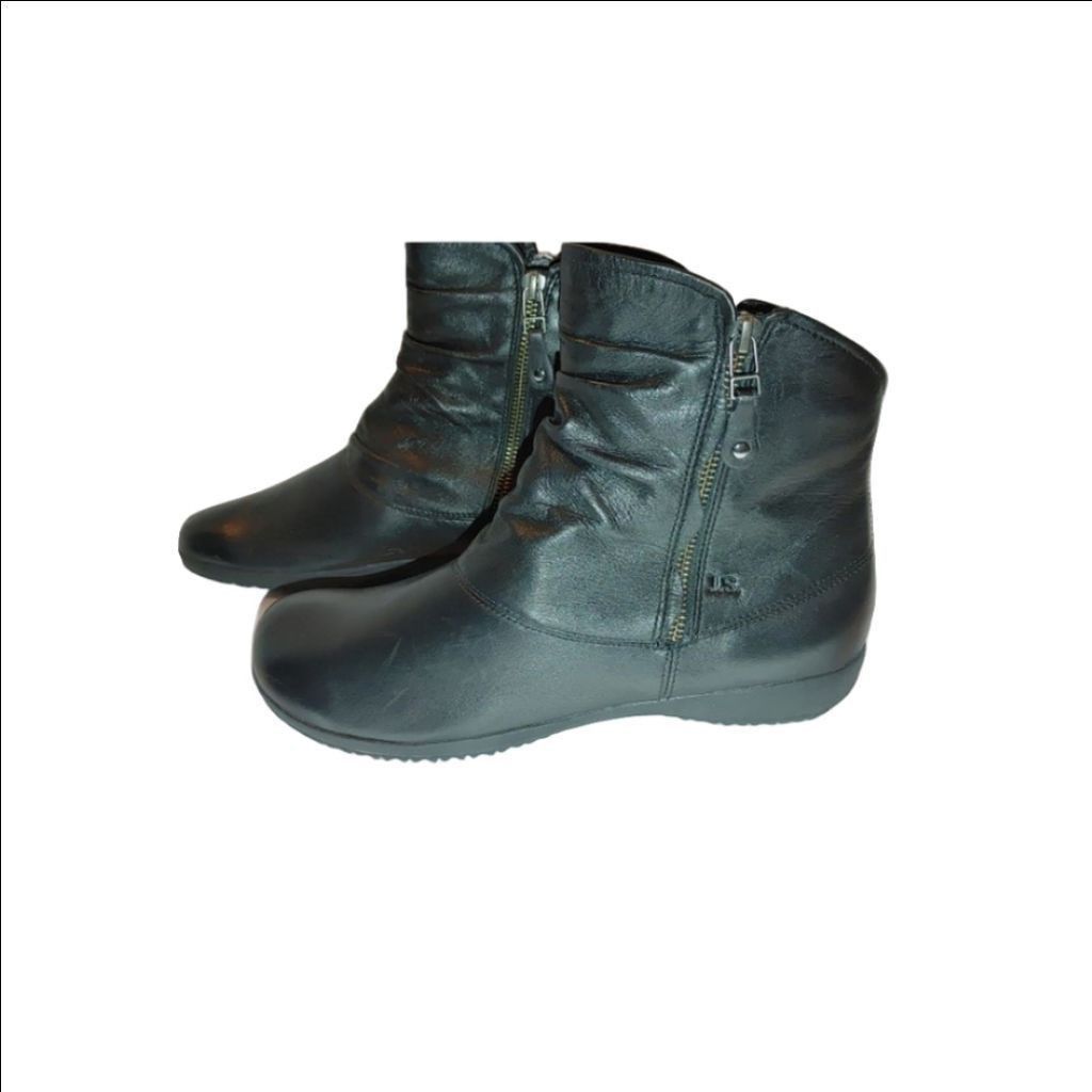JOSEF SEIBAL Josef Seibel Naly 24 Ruched Leather Boots Size 40 Size US 9.5 / IT 39.5 - 1 Thumbnail