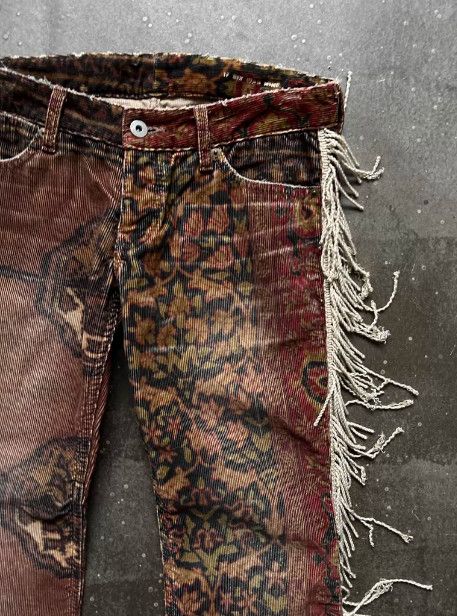 If Six Was Nine IF SIX WAS NINE Early Carpet Fringe Trousers Size US 38 / EU 54 - 3 Thumbnail