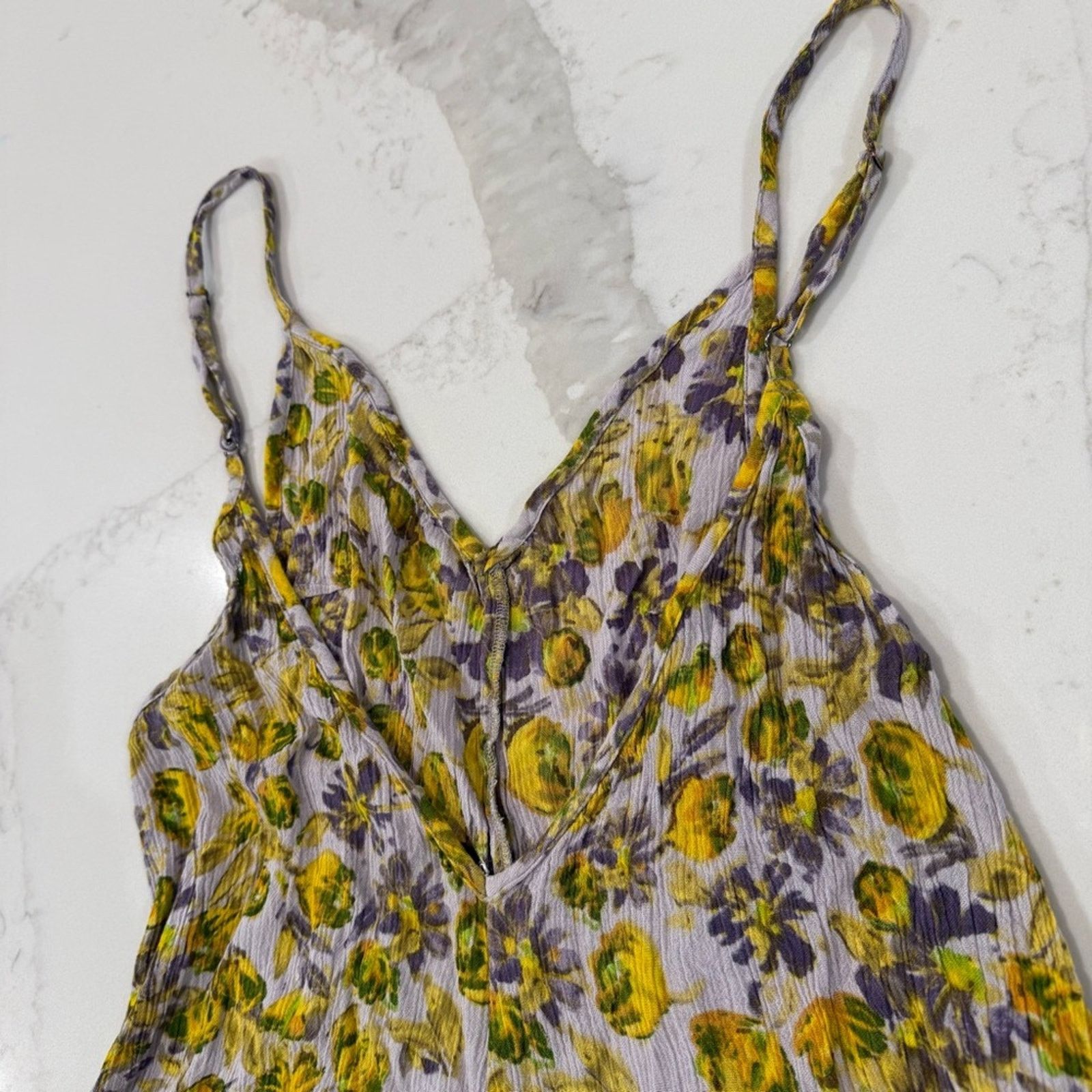 Free People Free People One Floral V-Neck Romper Womens Small Size 28" / US 6 / IT 42 - 8 Thumbnail