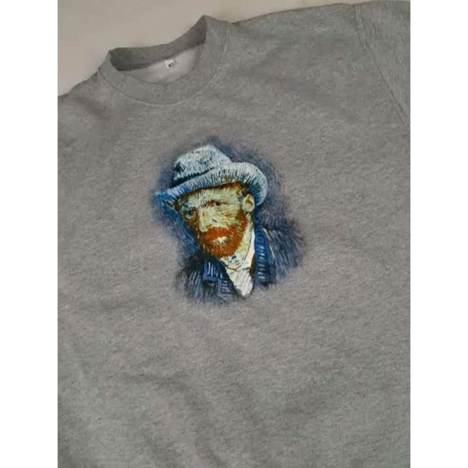 Self-Portrait Van Gogh Self-Portrait Grey Sweatshirt M Unisex Adults Immersive Pullover Sweatshirt Gray Medium Size US M / EU 48-50 / 2 - 5 Thumbnail