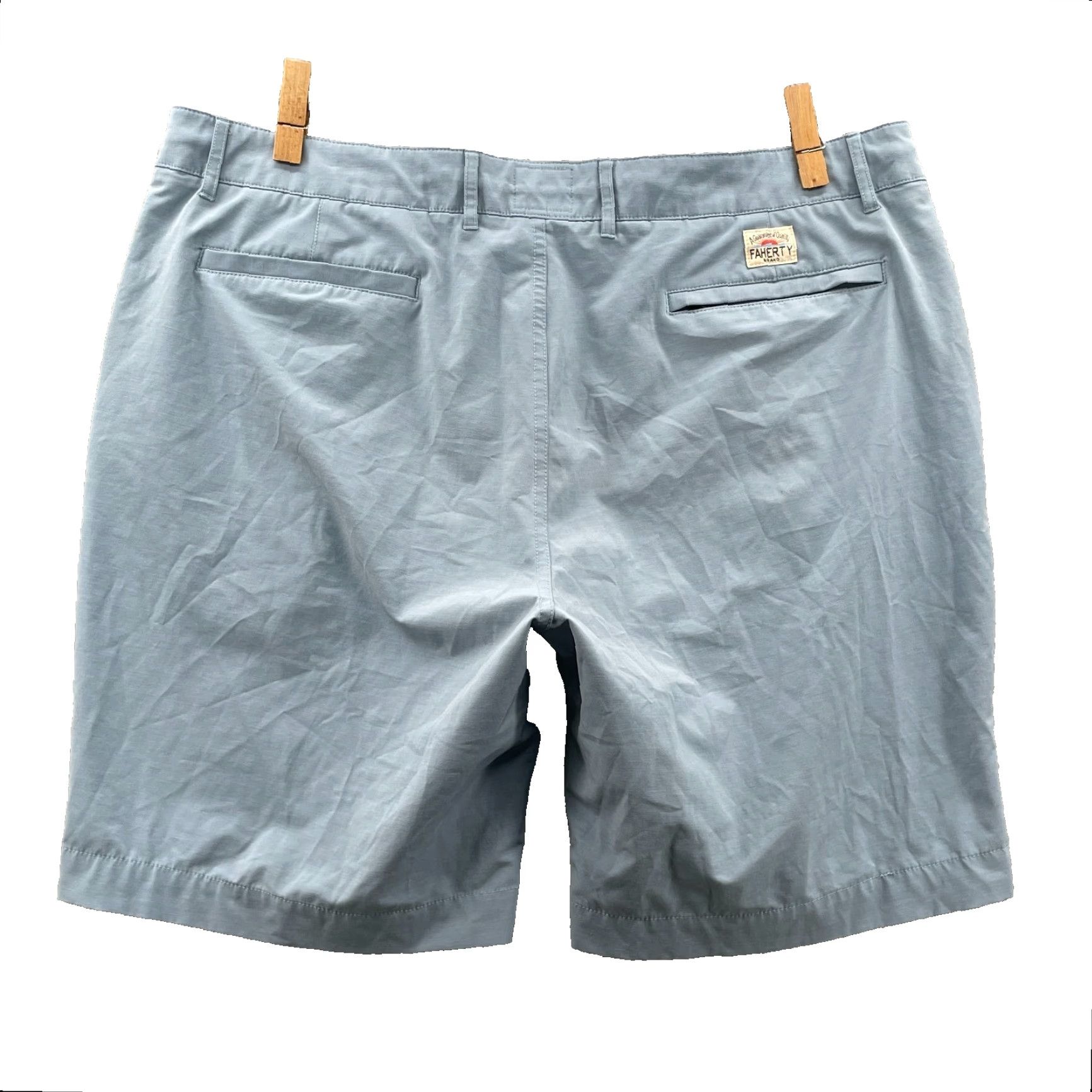 Faherty Faherty All Day Shorts Men 40x8* Blue Chino Preppy Outdoor Golf Performance Surf Shirt Size US 40 / EU 56 - 2 Thumbnail